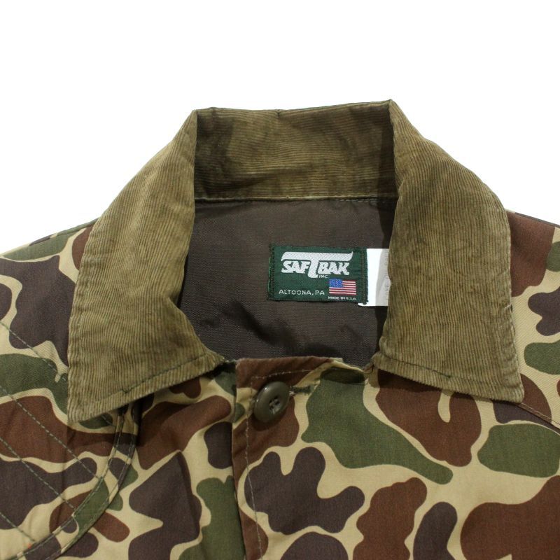 80s USA製 vintage SAFTBAK ハンティングカモ ハンティングジャケット