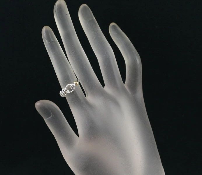 ティファニー リング フック&アイ 9号 シルバー 925/K18YG #187319