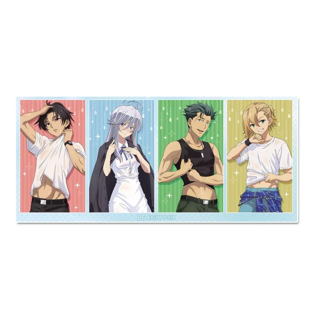 中古】タオル・手ぬぐい 集合(雨宿り) 描き下ろしスポーツタオル 「86