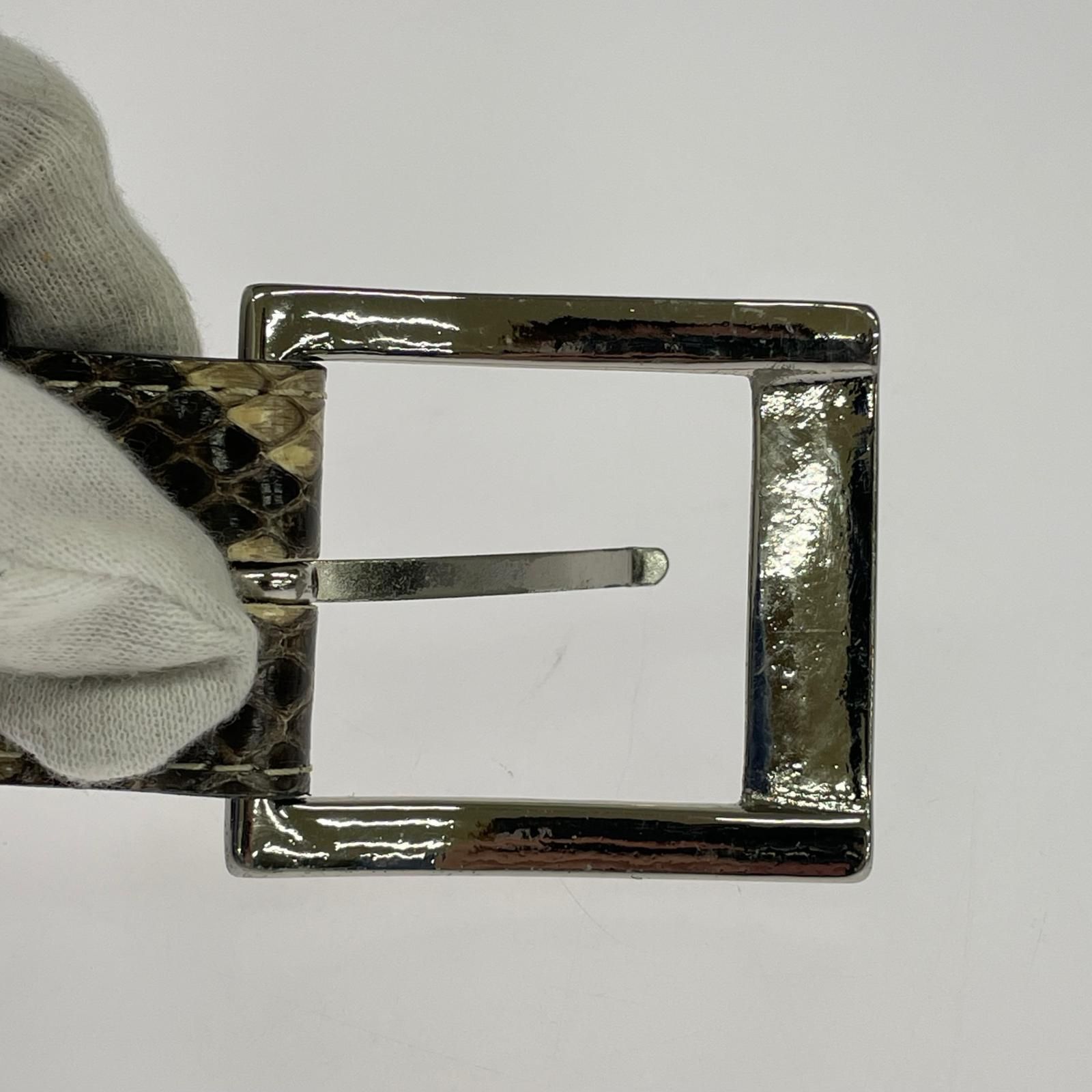 WACKO MARIA ワコマリア パイソン柄ベルト size32/ブラウン系 - メルカリ