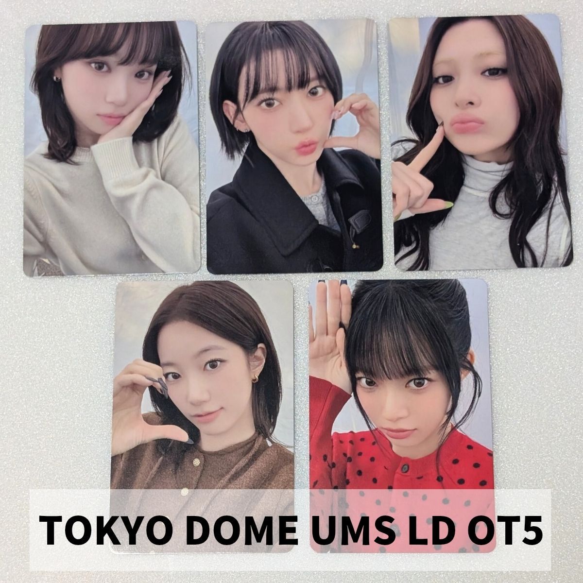 LE SSERAFIM 東京ドーム UMS ユニバ ラキドロ LD トレカ コンプ 5枚