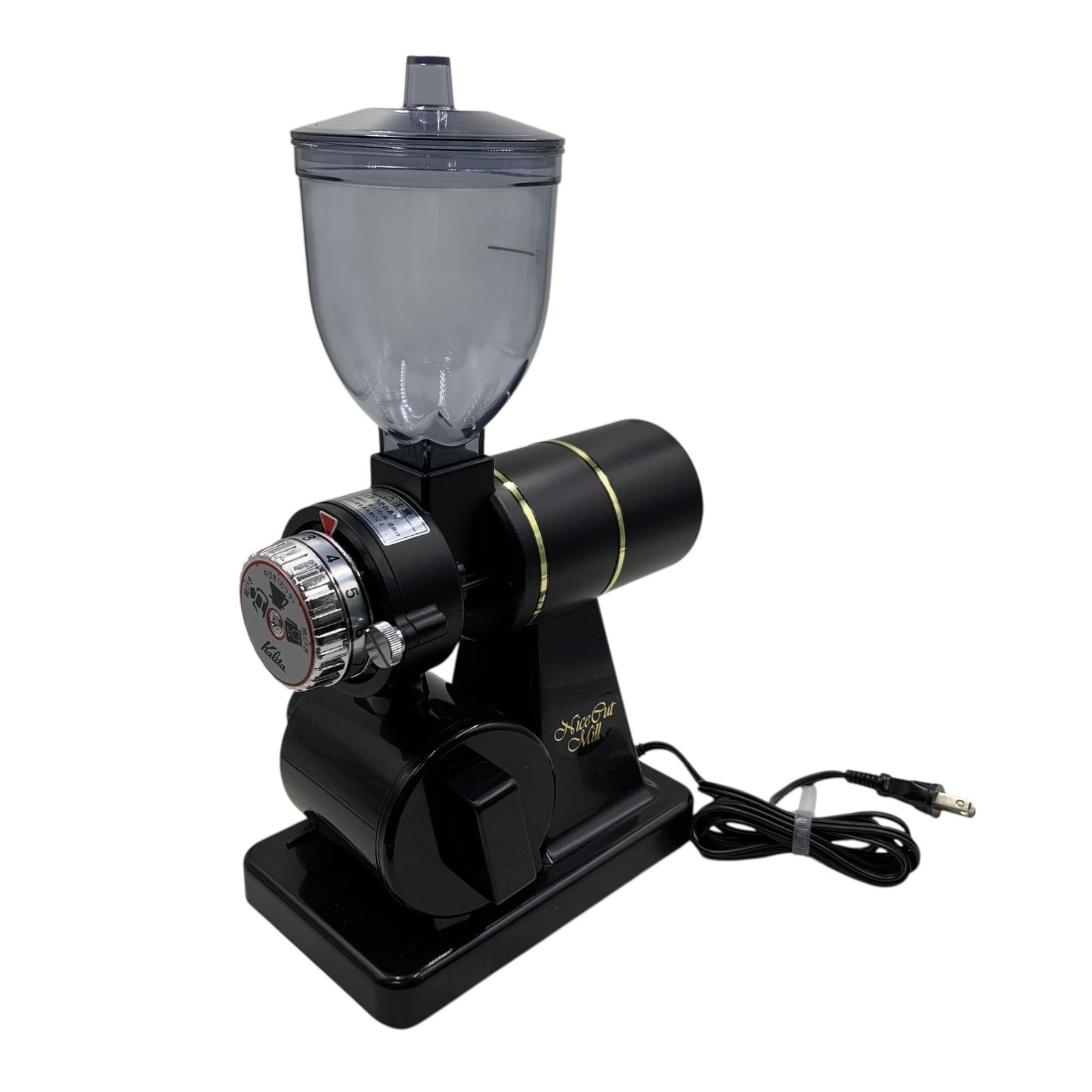 □美品 Kalita ナイスカットミル KH-100 ブラック 電動コーヒーミル