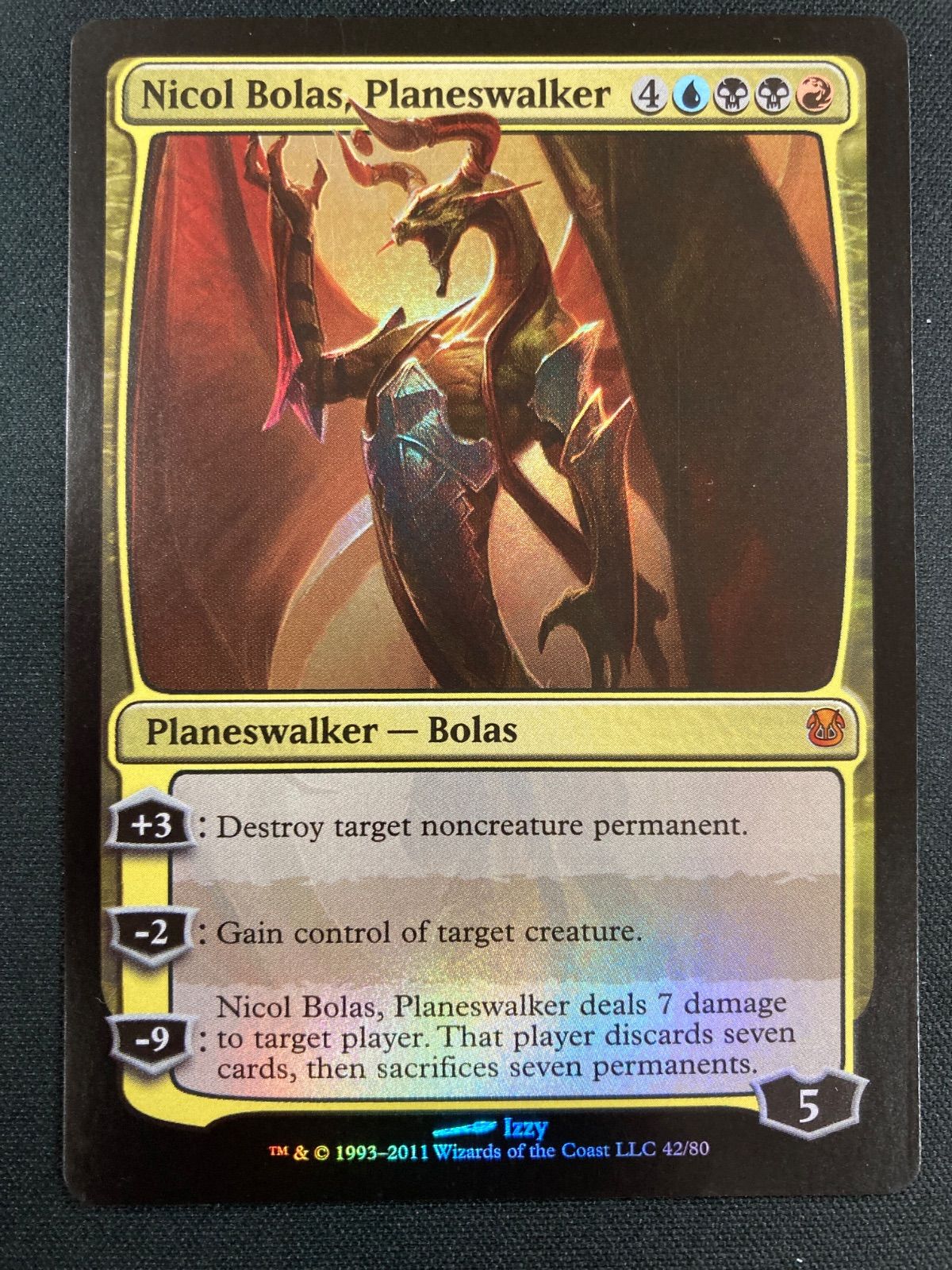MTG プレインズウォーカー、ニコル・ボーラス 英語foil - メルカリ