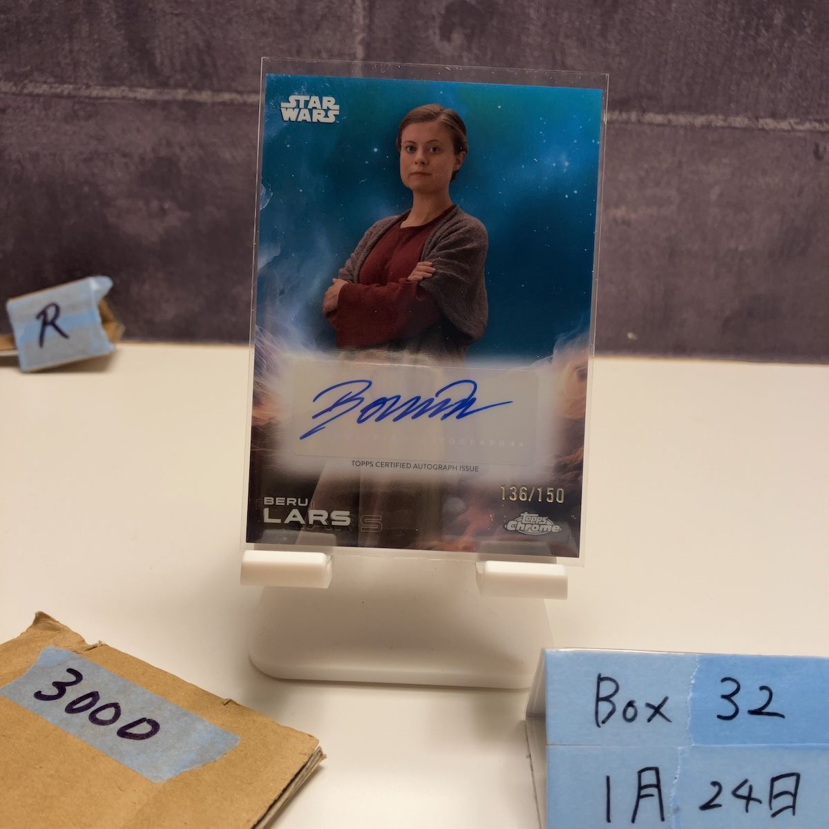 2025 TOPPS Chrome Bonnie Piesse as Beru Lars 136/150 直筆サイン