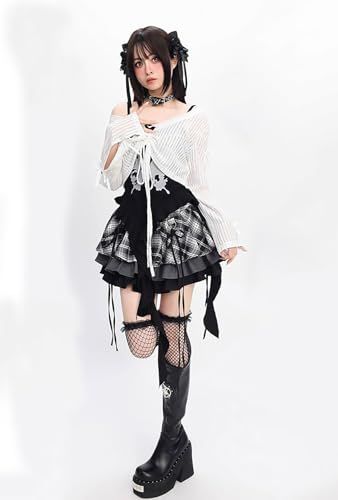 XHSUKADO] 地雷系 ゴスロリ セットアップ ワンピース