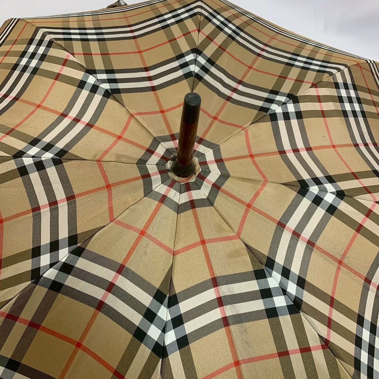 EF1226-1-2 BURBERRY バーバリー 長傘 雨傘 ノバチェック シャドー