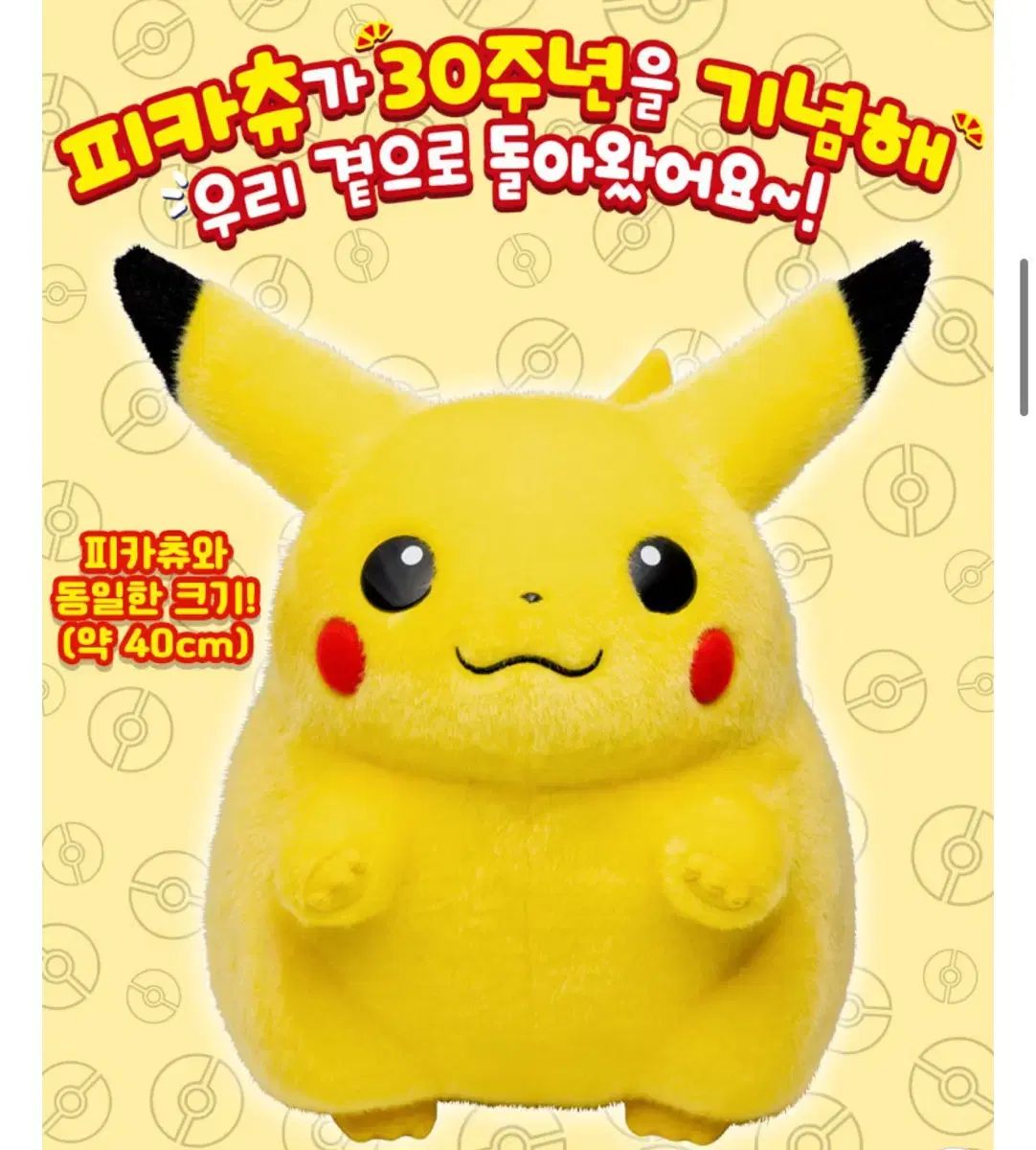 即時発送) ピカチュウ 30周年 ぬいぐるみ 韓国 正規品 - メルカリ