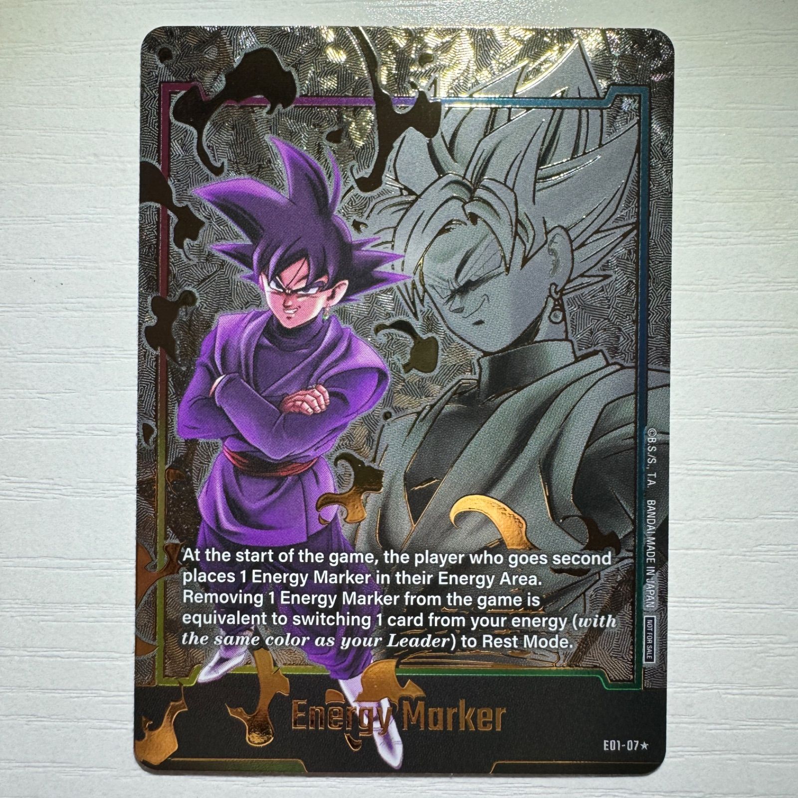 海外プロモ】エナジーマーカー 英語版 ゴクウブラック GOLD E01-07