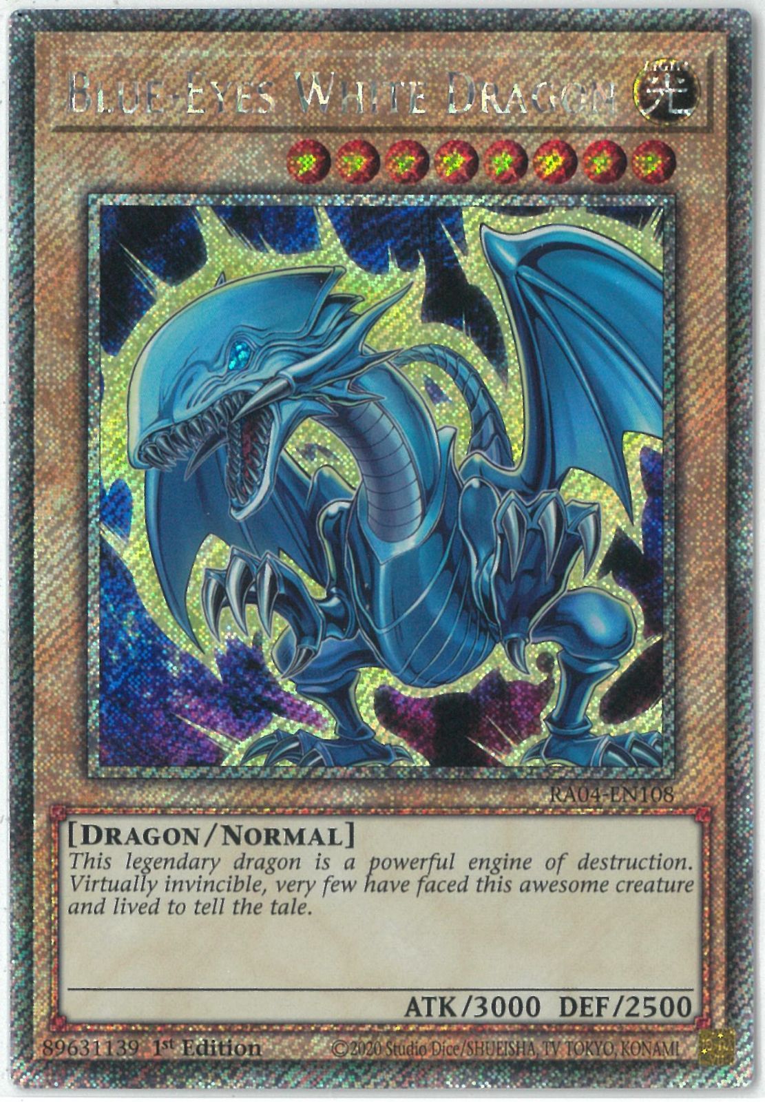 遊戯王/英語版/EU版/青眼の白龍/ブルーアイズ・ホワイト・ドラゴン