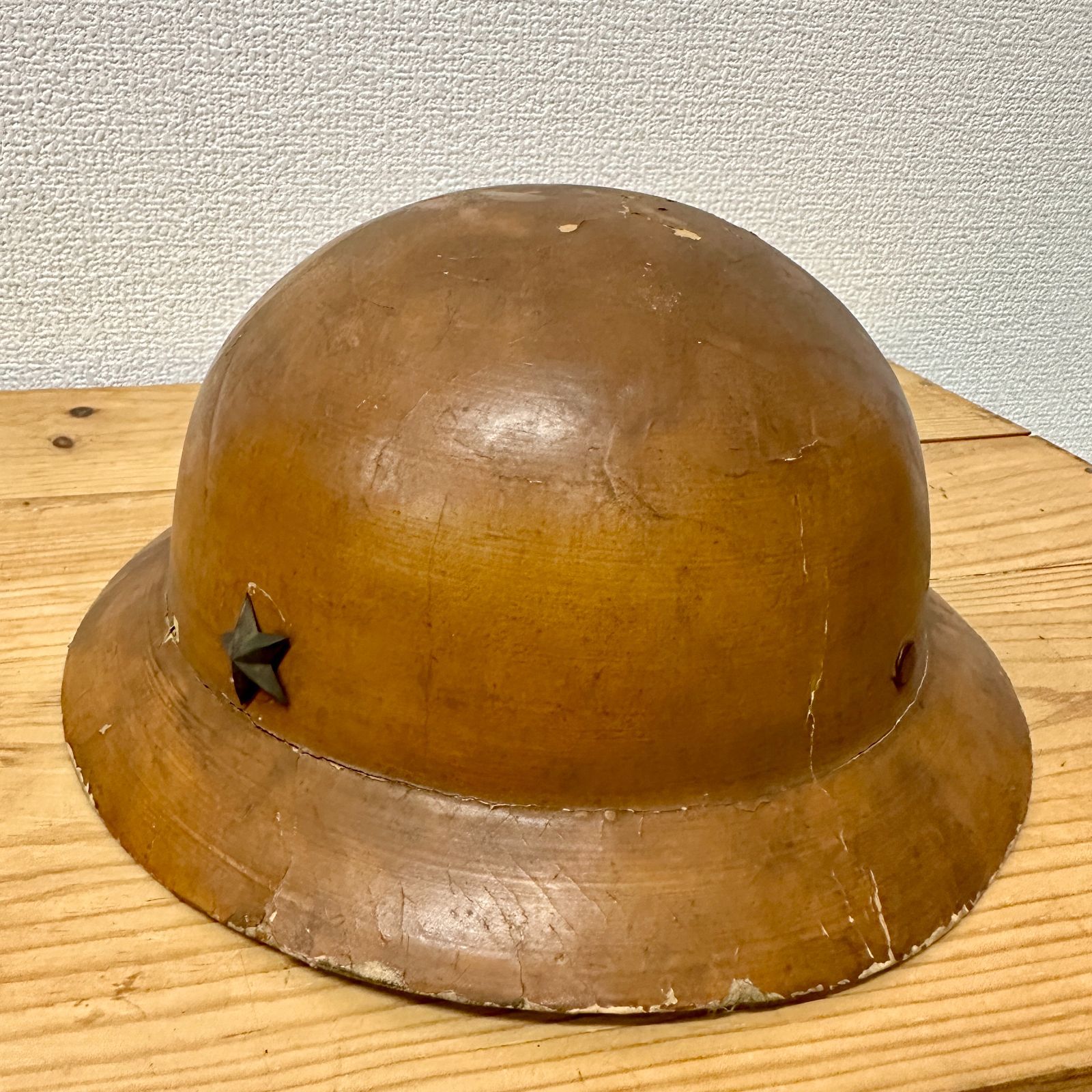 旧日本軍ヘルメット 大日本帝国 鉄製 鉄兜 当時物 子供用ヘルメット