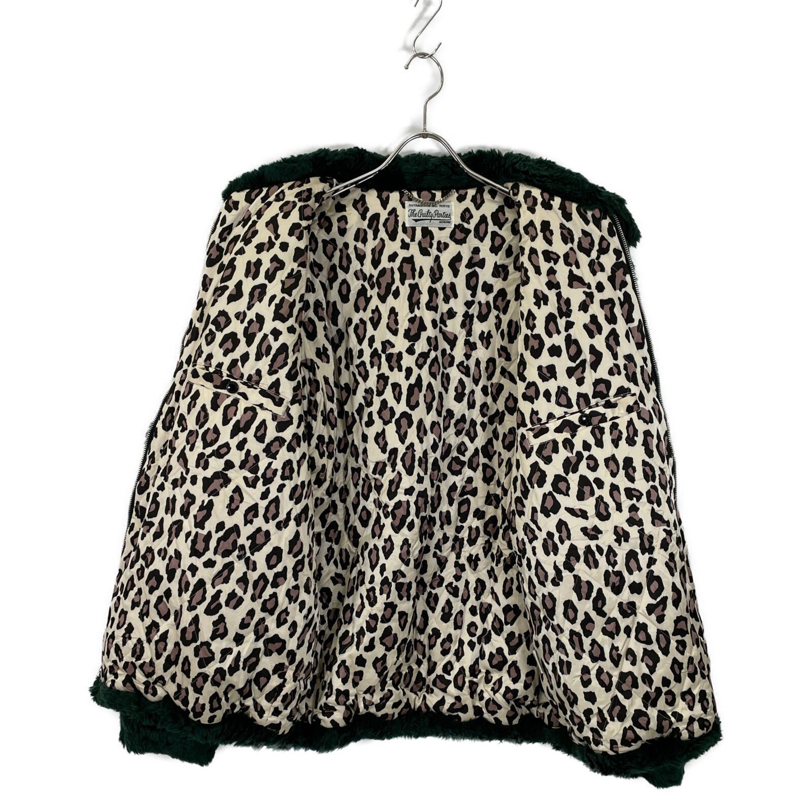 WACKO MARIA ワコマリア 21AW グリーン×レオパード FUR COACH JACKET