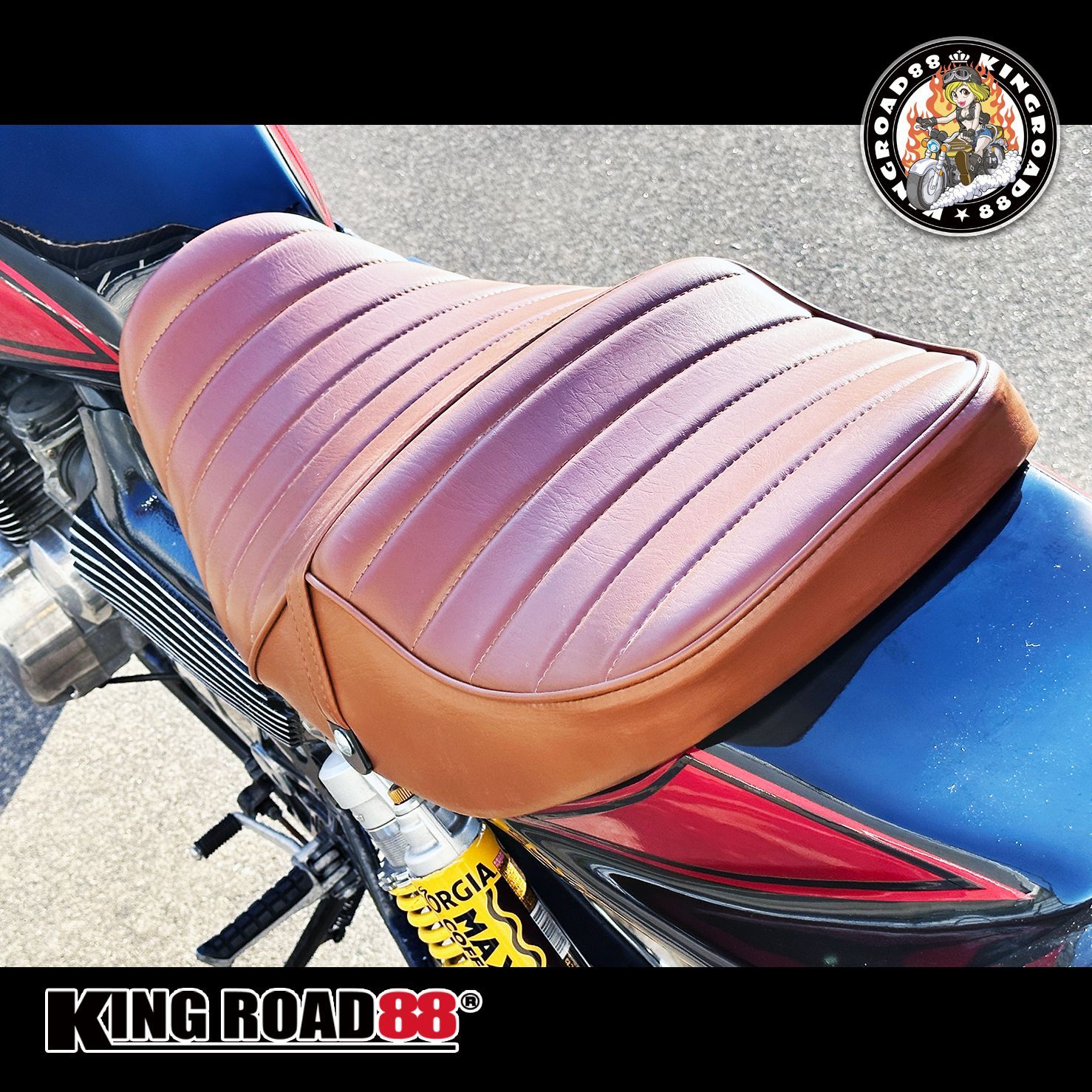 ゼファー400 Ⅰ型・Ⅱ型 前期 KingRoad88 タックロールシート あんこ