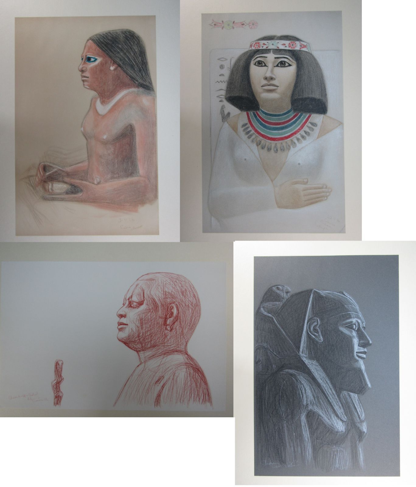 作品集 杉山寧 素描 「エジプト」 限定280部 1981年 文芸春秋社発行