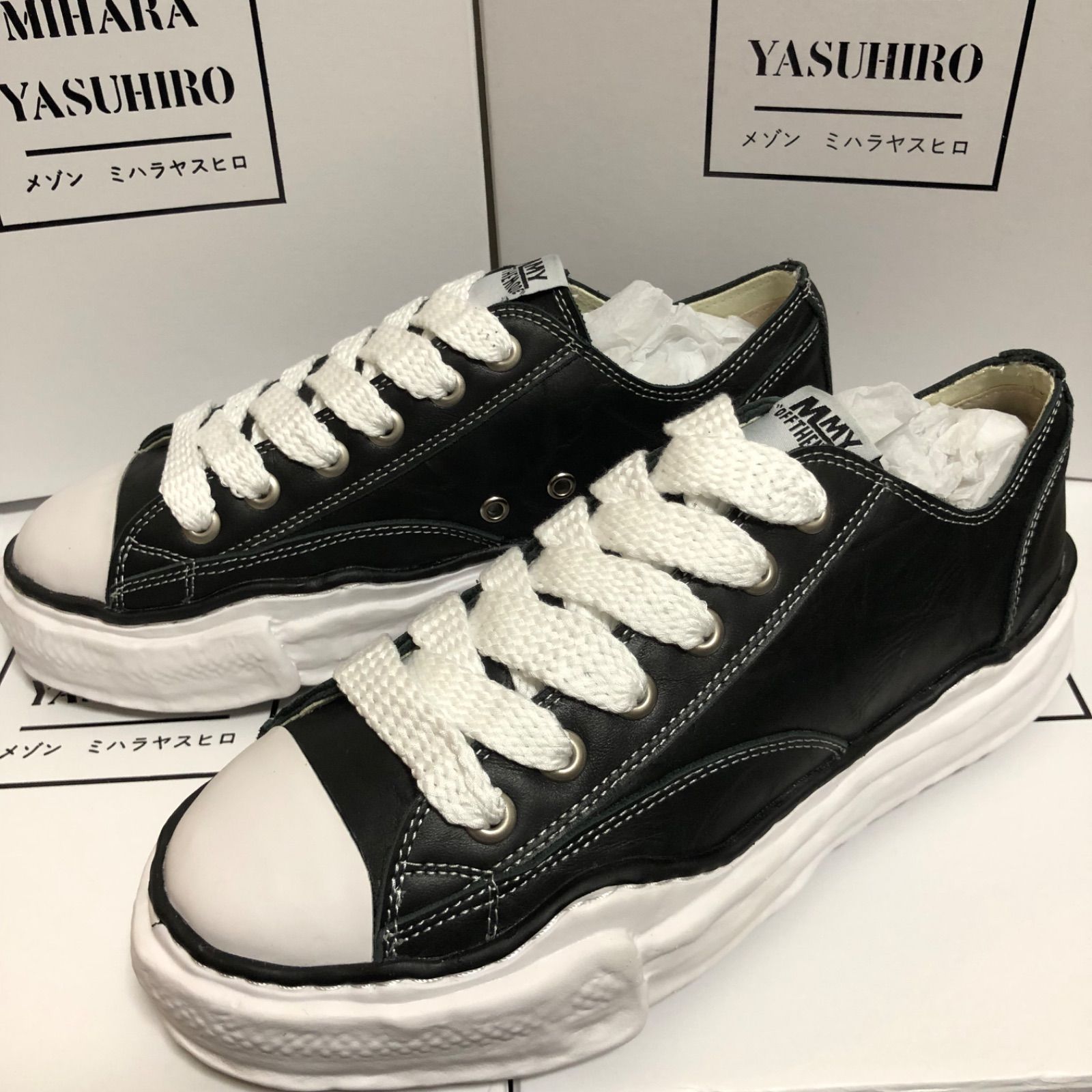 新品】 メゾン ミハラヤスヒロ ピーターソン レザー スニーカー メンズ