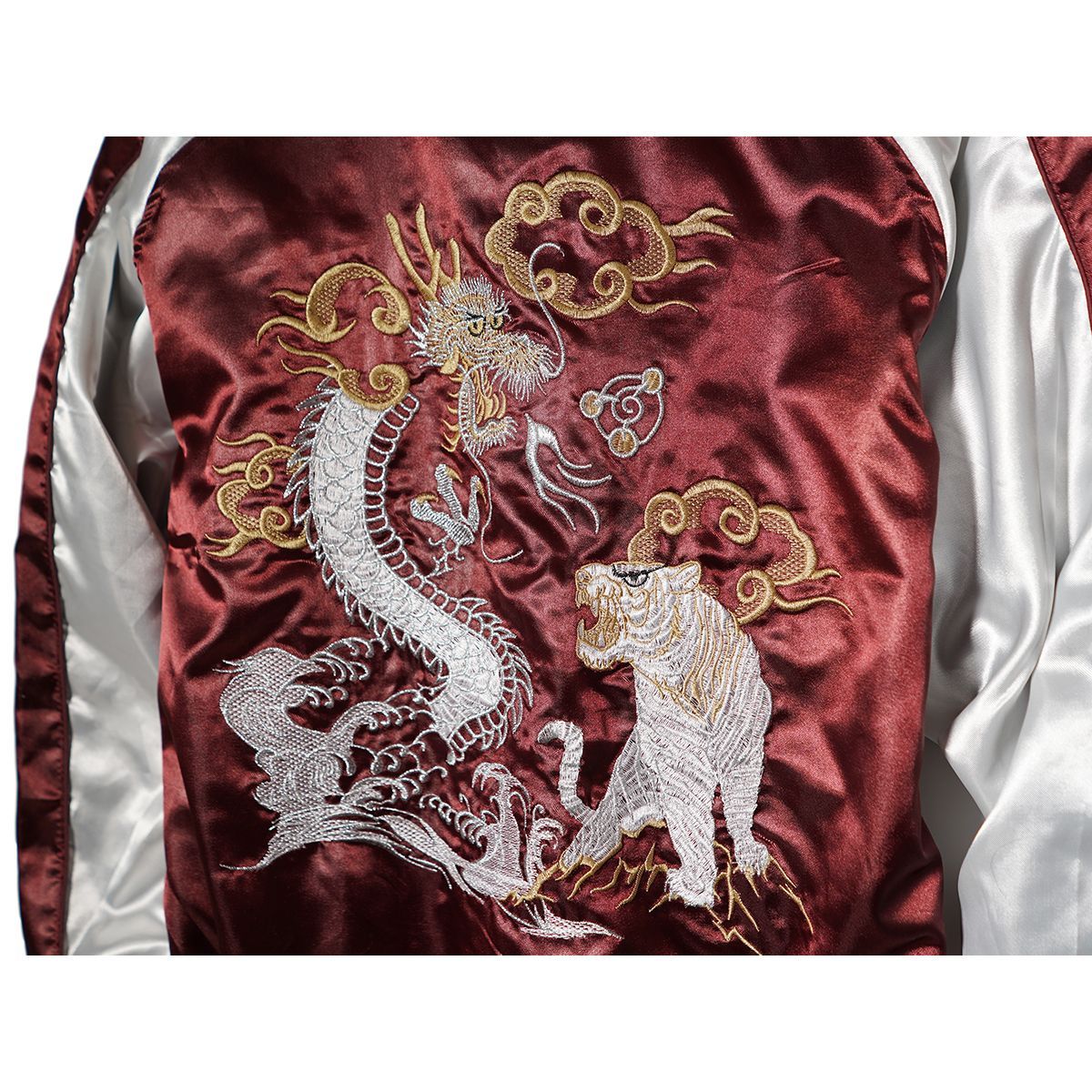 ち*屋様 横須賀 スカジャン 赤 サテン ち*屋様 横須賀 スカジャン 赤