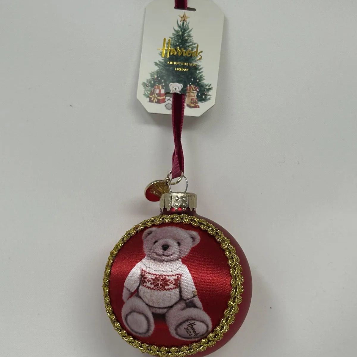 Harrods ハロッズ クリスマスオーナメント 2024クリスマスベアー ノア