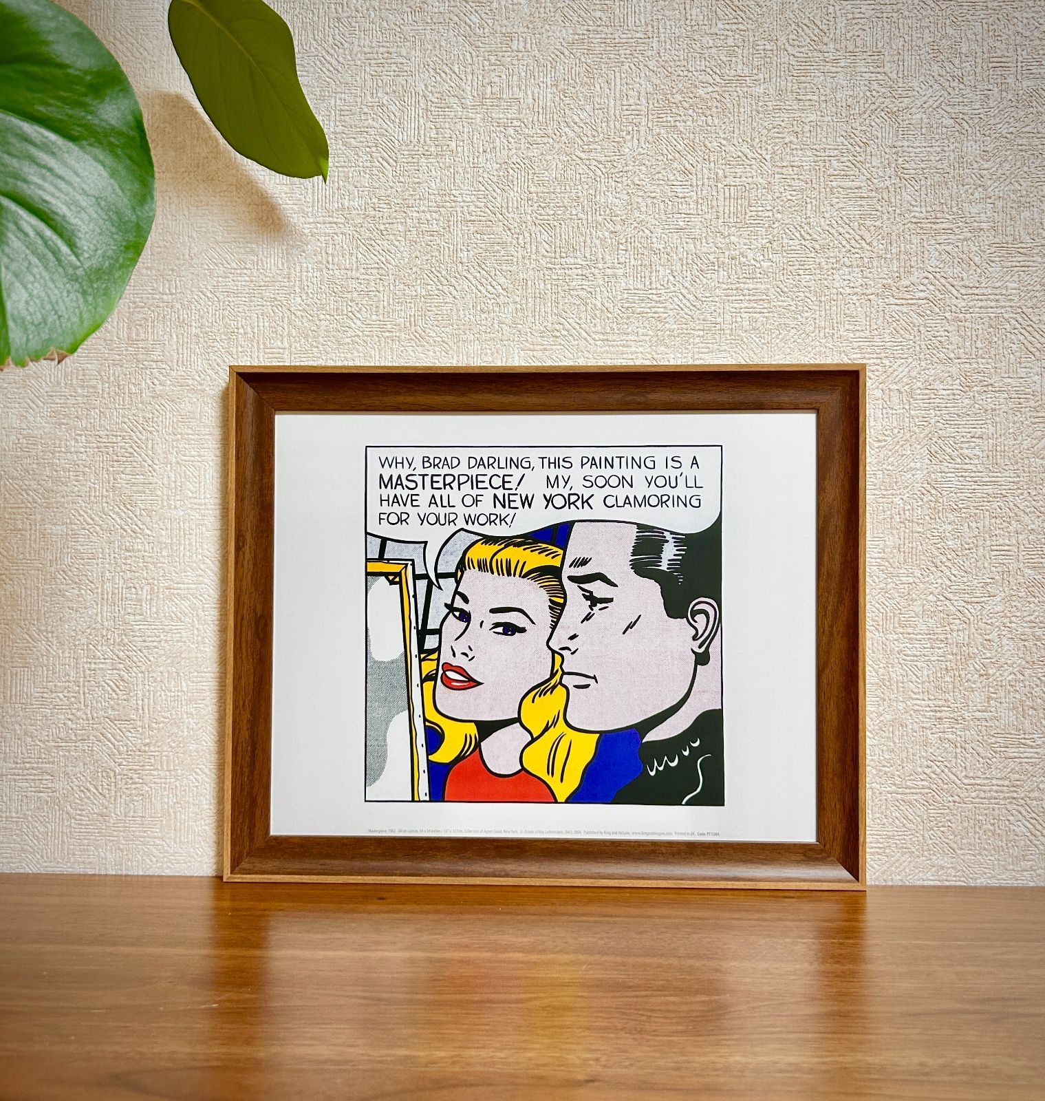 新品☆額縁付アートポスター☆ロイ・リキテンスタイン☆Roy