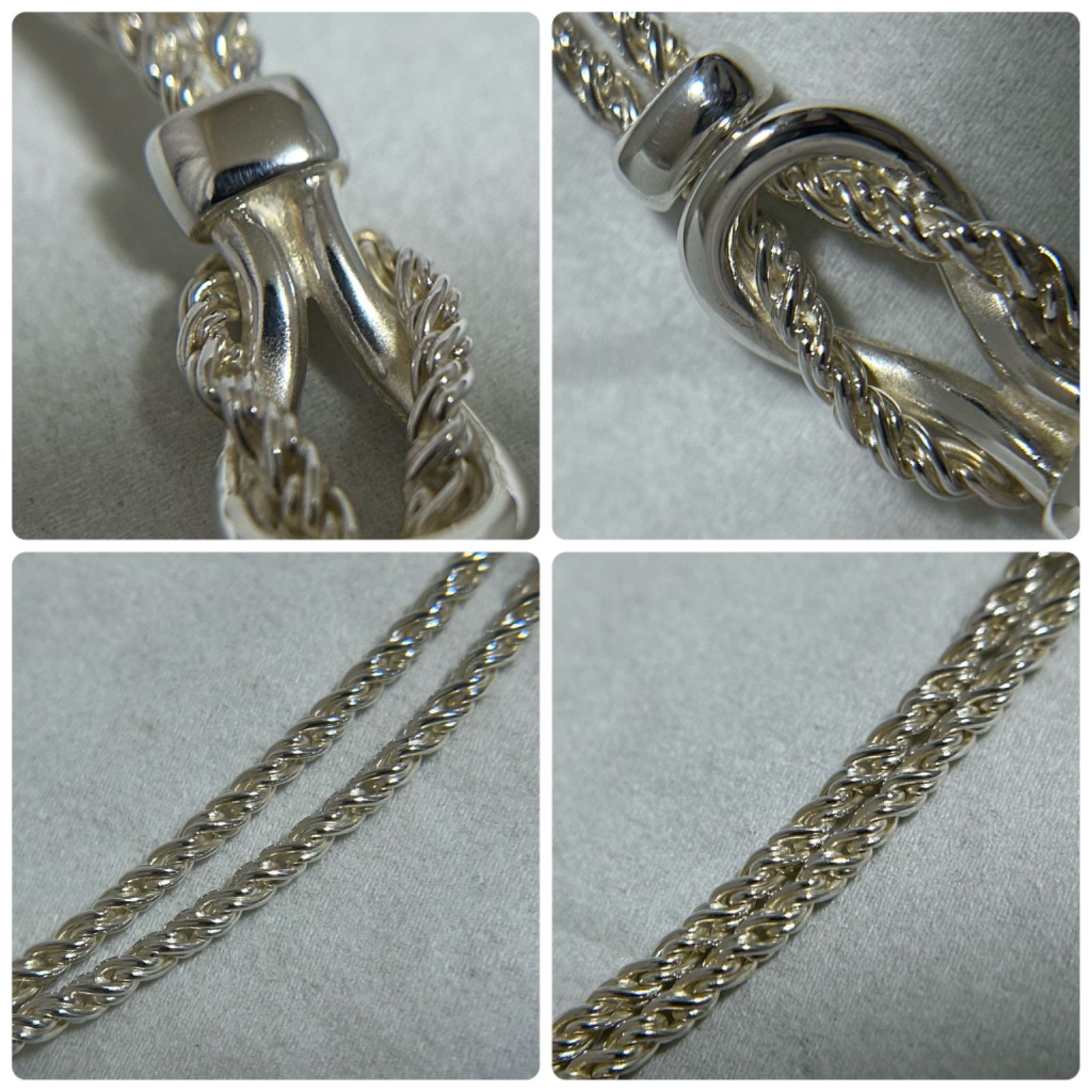 ティファニー ネックレス ノット ダブル ロープ シルバー925