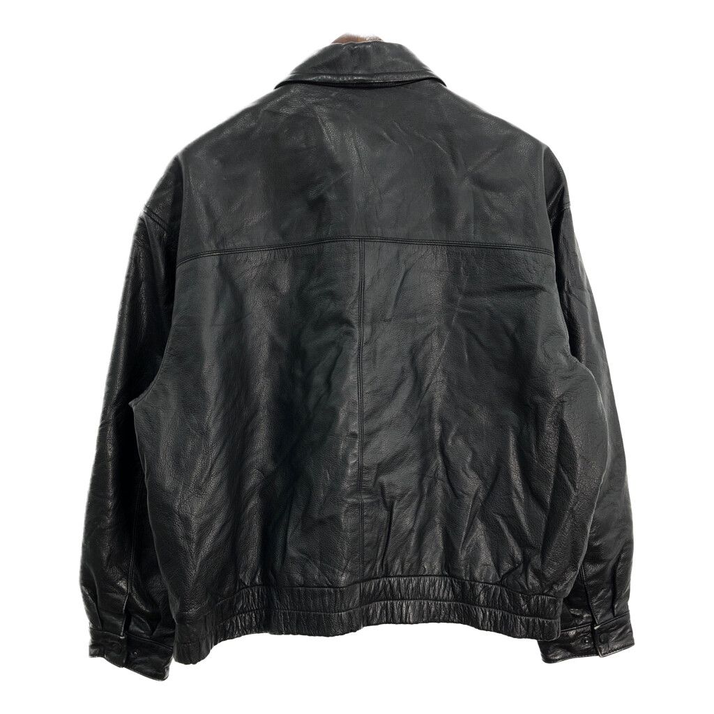 90年代 ST.JOHN'S BAY セントジョンズベイ レザージャケット ブラック