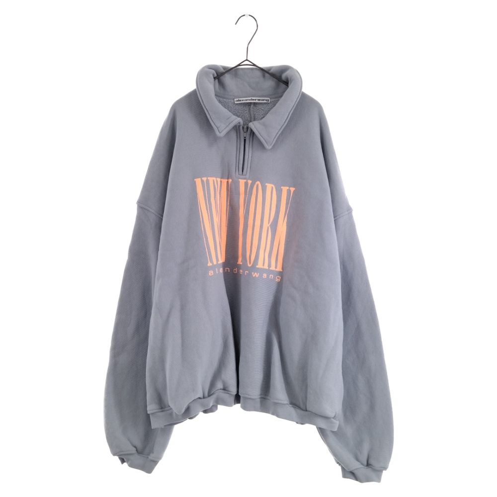 ALEXANDER WANG (アレキサンダーワン) 23SS HALF ZIP SWEATSHIRT WITH
