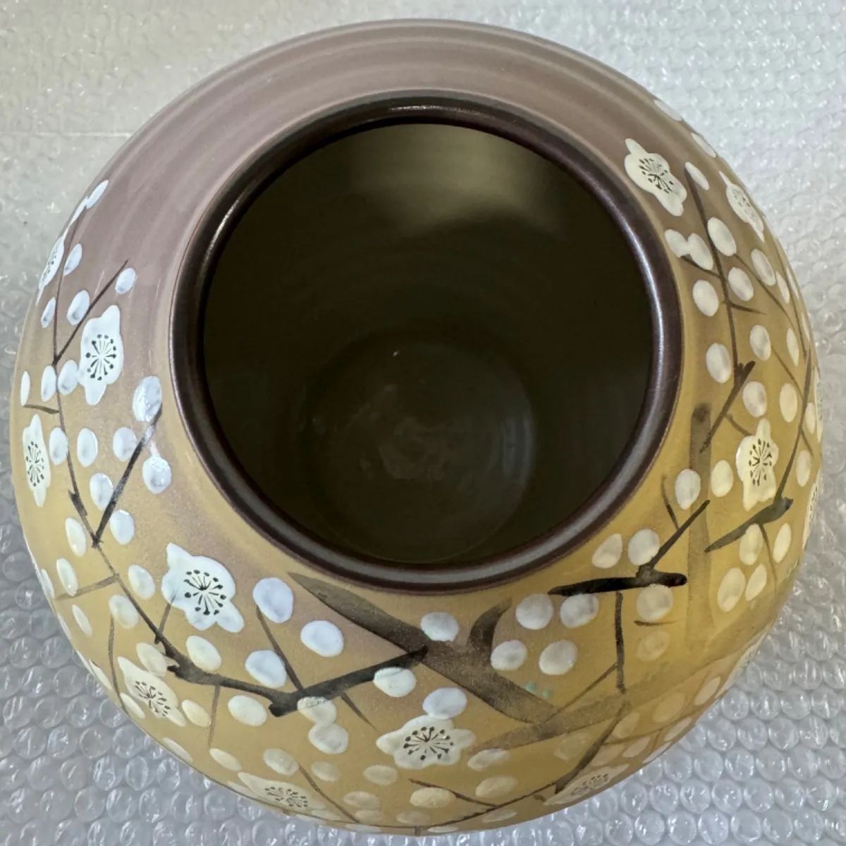 九谷焼 玉竜 九谷焼き 手書き花瓶 壺 花入 花生 花器 生花 フラワー