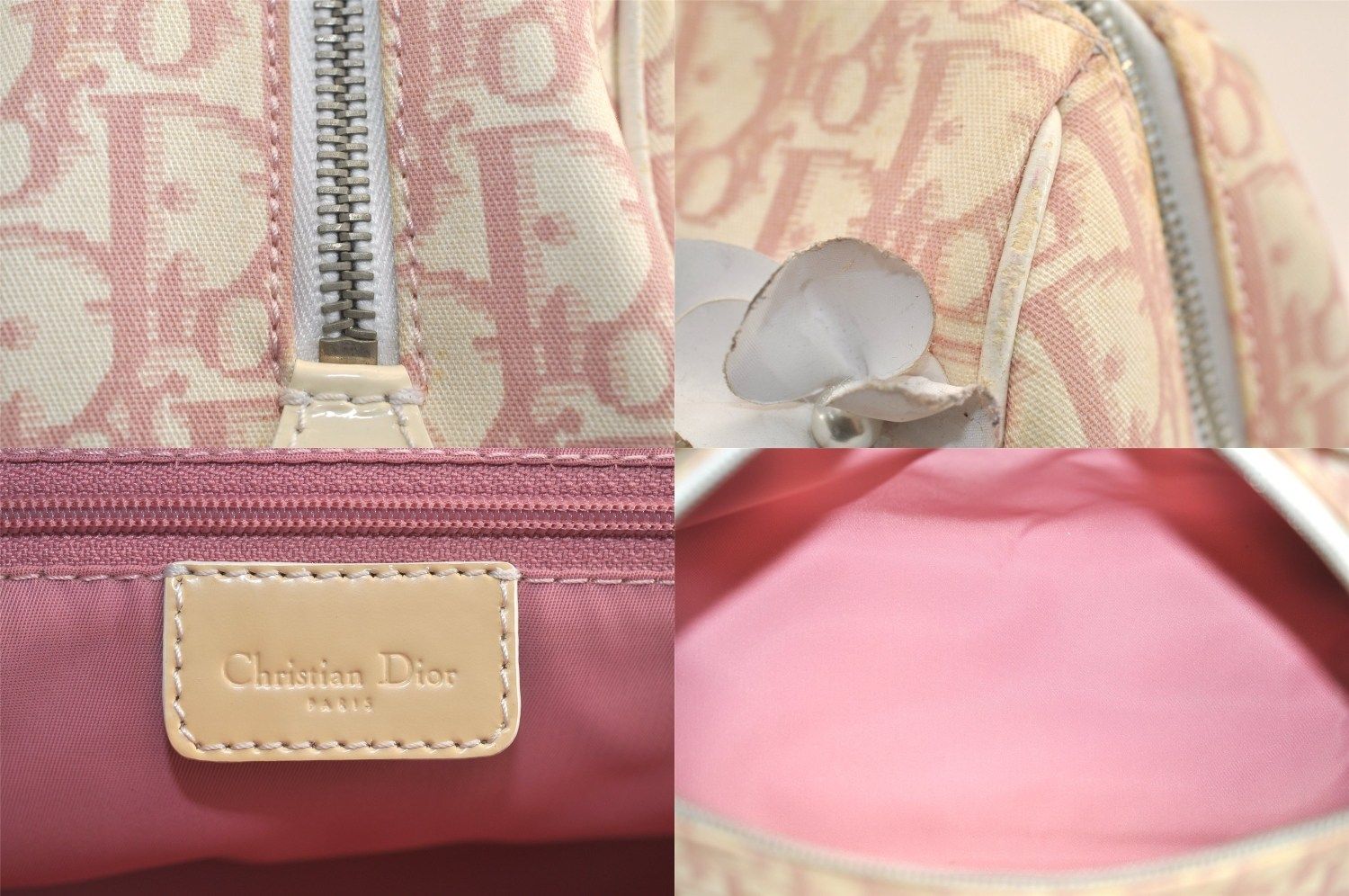 Christian Dior ディオール トロッター フラワー No.1 ハンドボストン