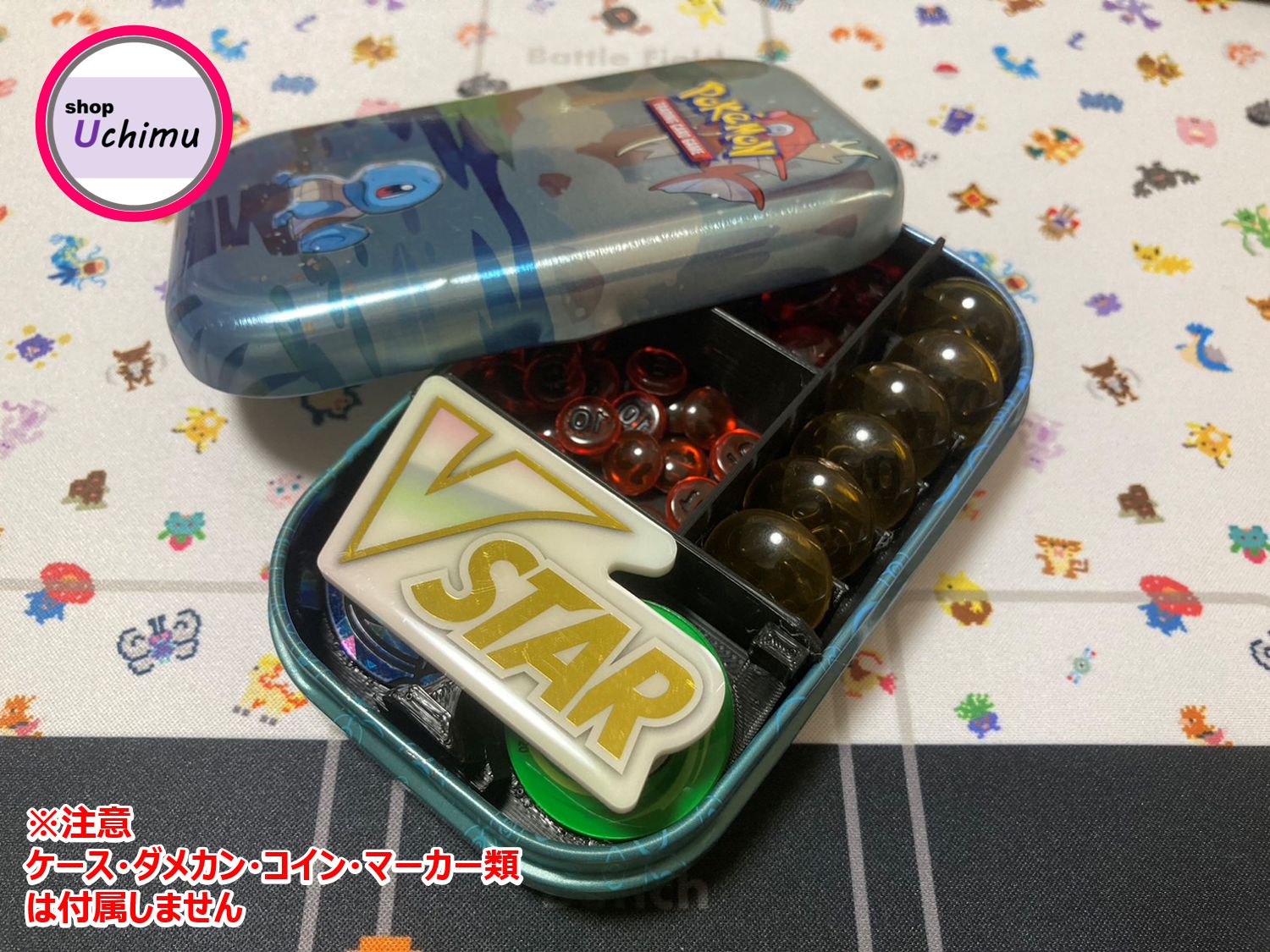 Shop Uchimu ポケモンカード ダメカンケース 海外 ミニ缶 Tin缶 仕切り