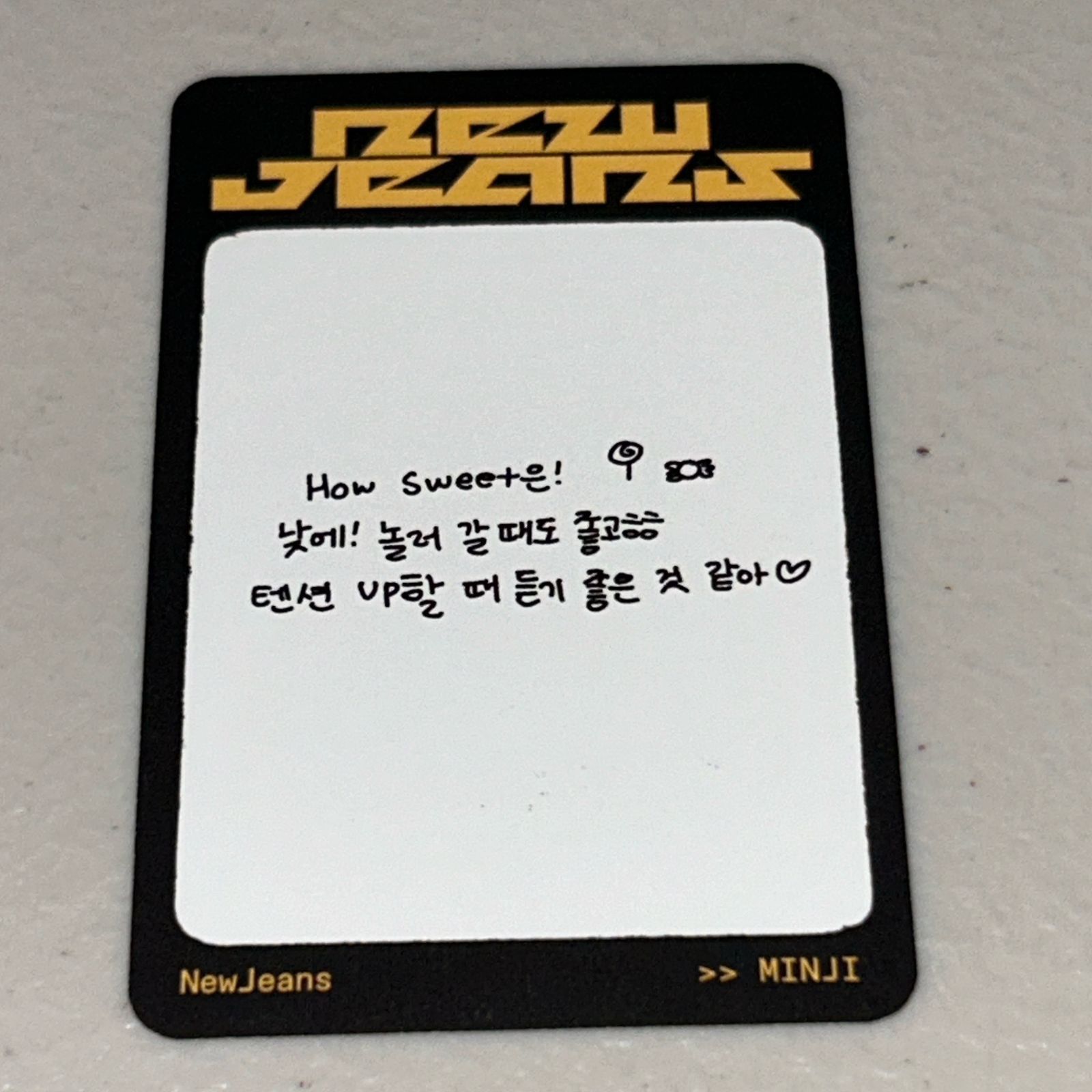 NewJeans ミンジ 直筆サイン「How Sweet」フォトカード - メルカリ