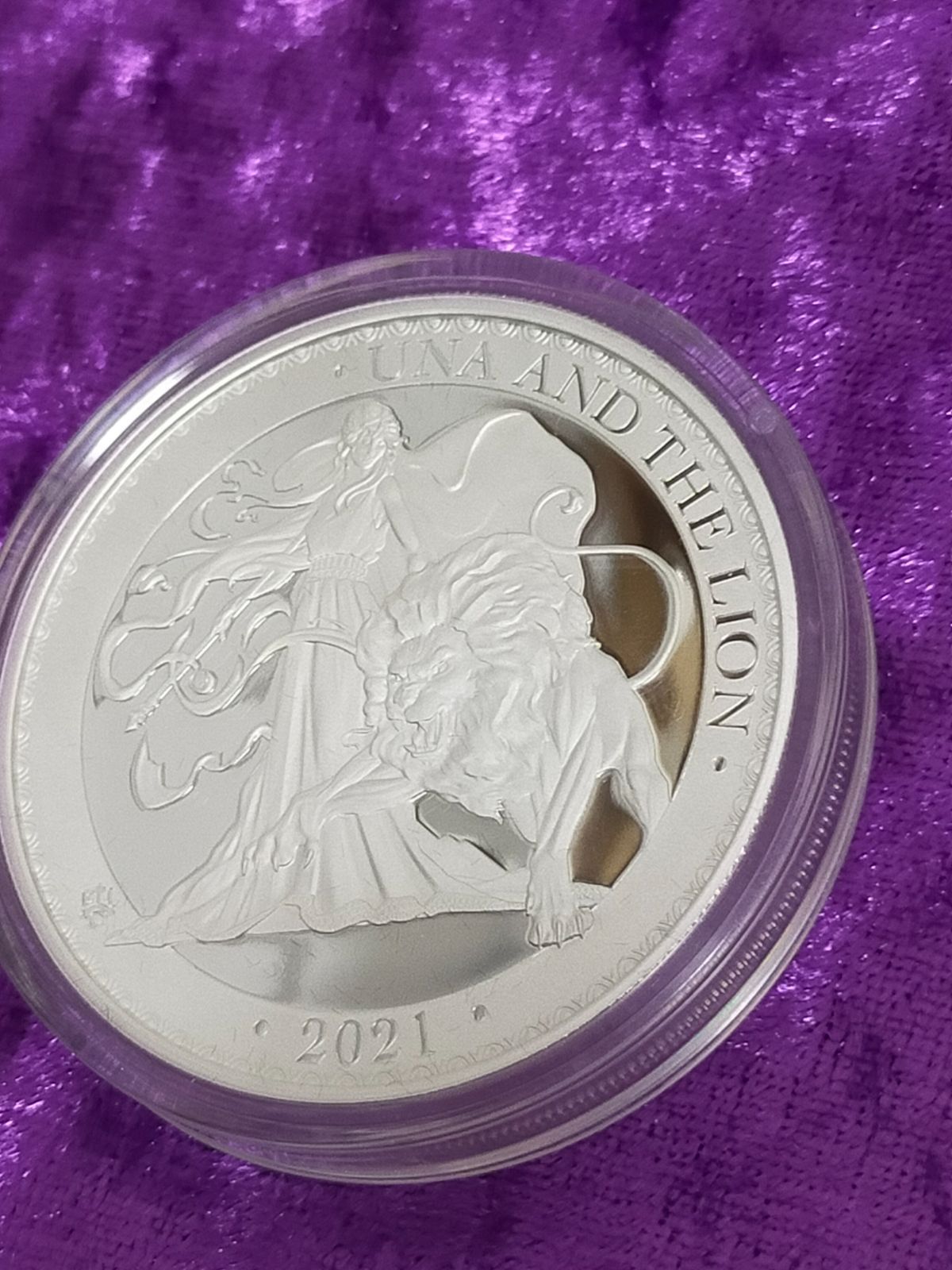 750枚限定セントヘレナ ウナとライオン2021 2オンスプルーフ銀貨