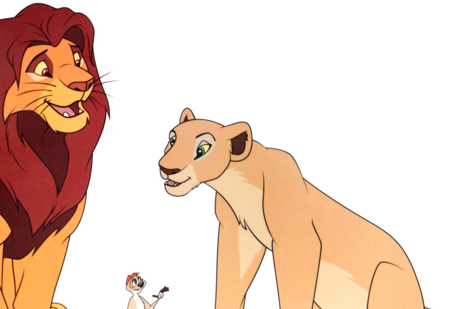 ディズニー セル画「ライオン キング」展示用フック付 額縁カラー選択