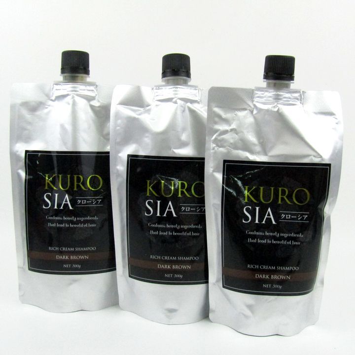 KUROSIA リッチクリームシャンプー ダークブラウン 300g - ク