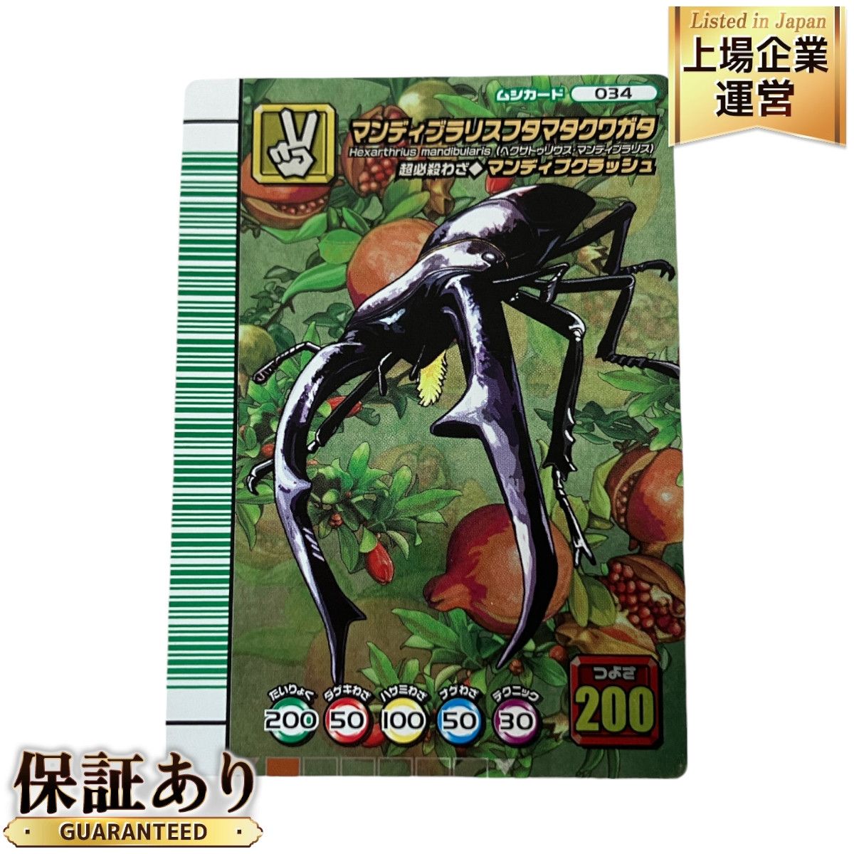 SEGA 甲虫王者 ムシキング 5周年コレクションカード 第2弾 034