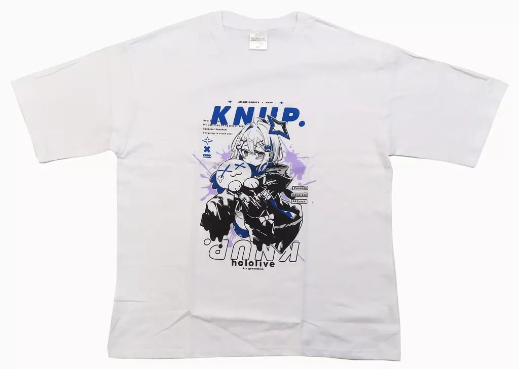 中古】Tシャツ 天音かなた KNUP.Tシャツ ホワイト フリーサイズ