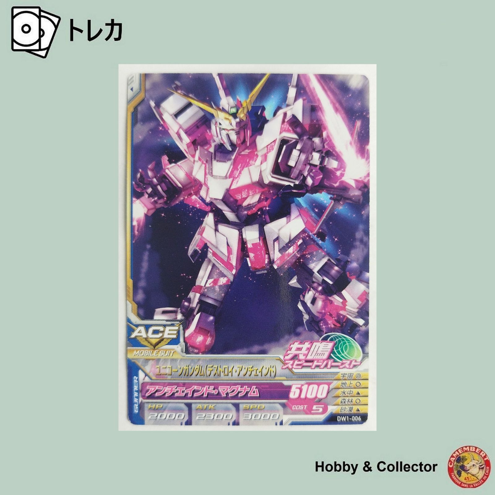 ユニコーンガンダム(デストロイ アンチェインド) DW1-006 ガンダム