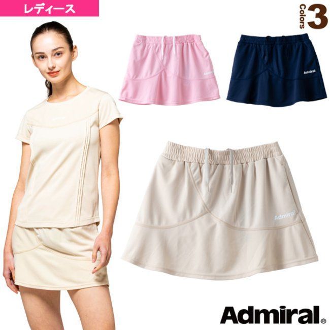 Admiral レディース テニスウエア上下 シャツ M、スコートL Admiral