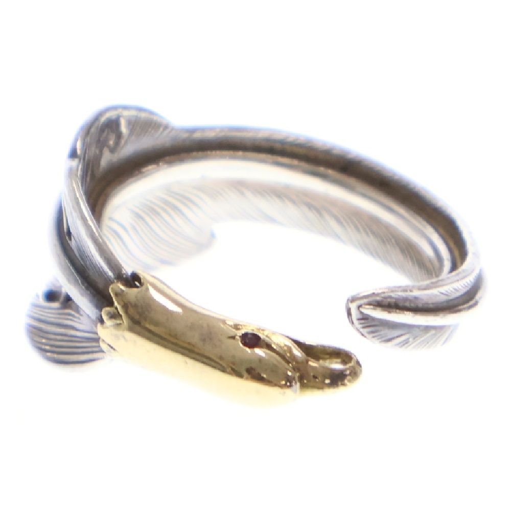 LARRY SMITH (ラリースミス) 18K EAGLE HEAD KAZEKIRI RING RUBY