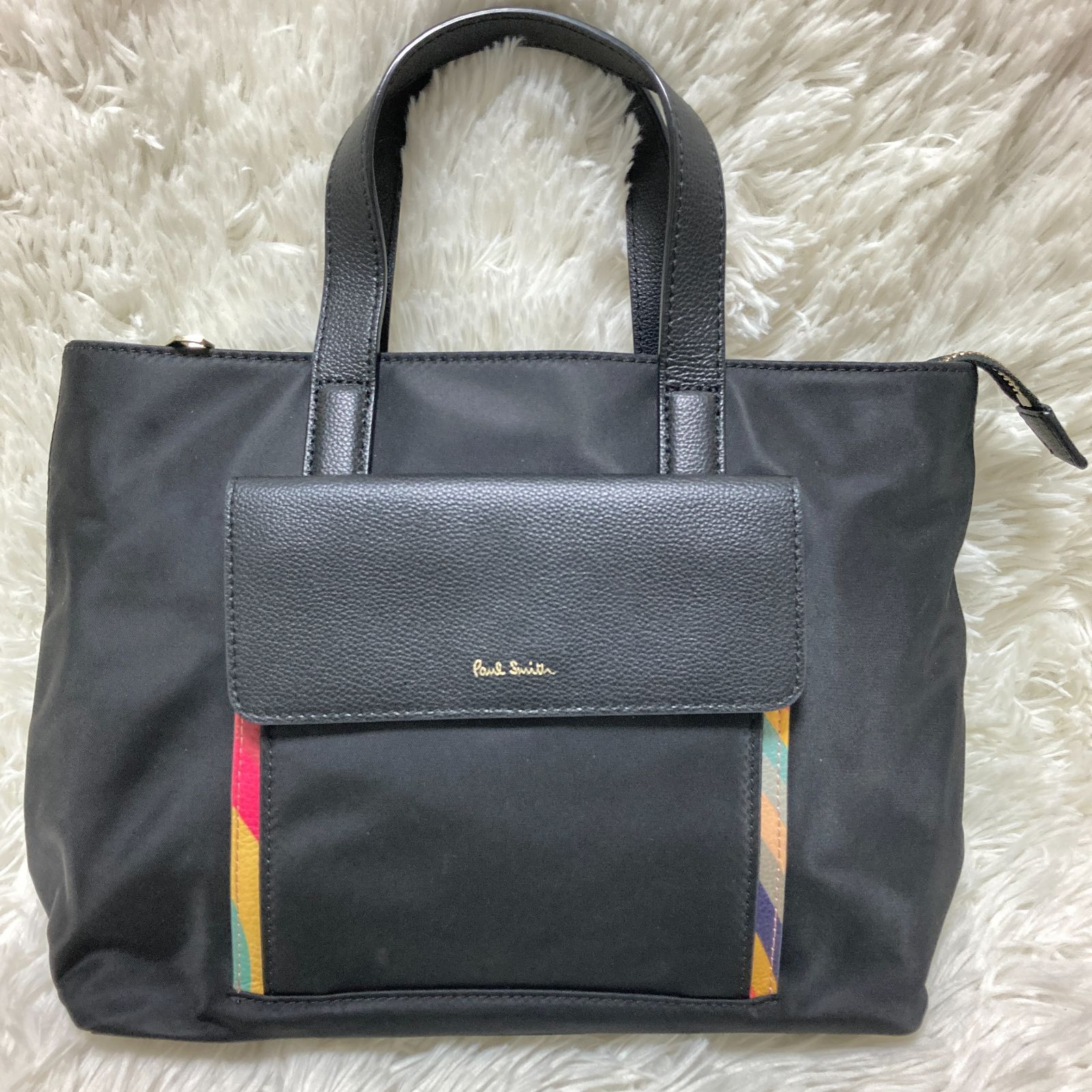 ポールスミス Paul Smith トートバッグ ミニバッグ マルチストライプ