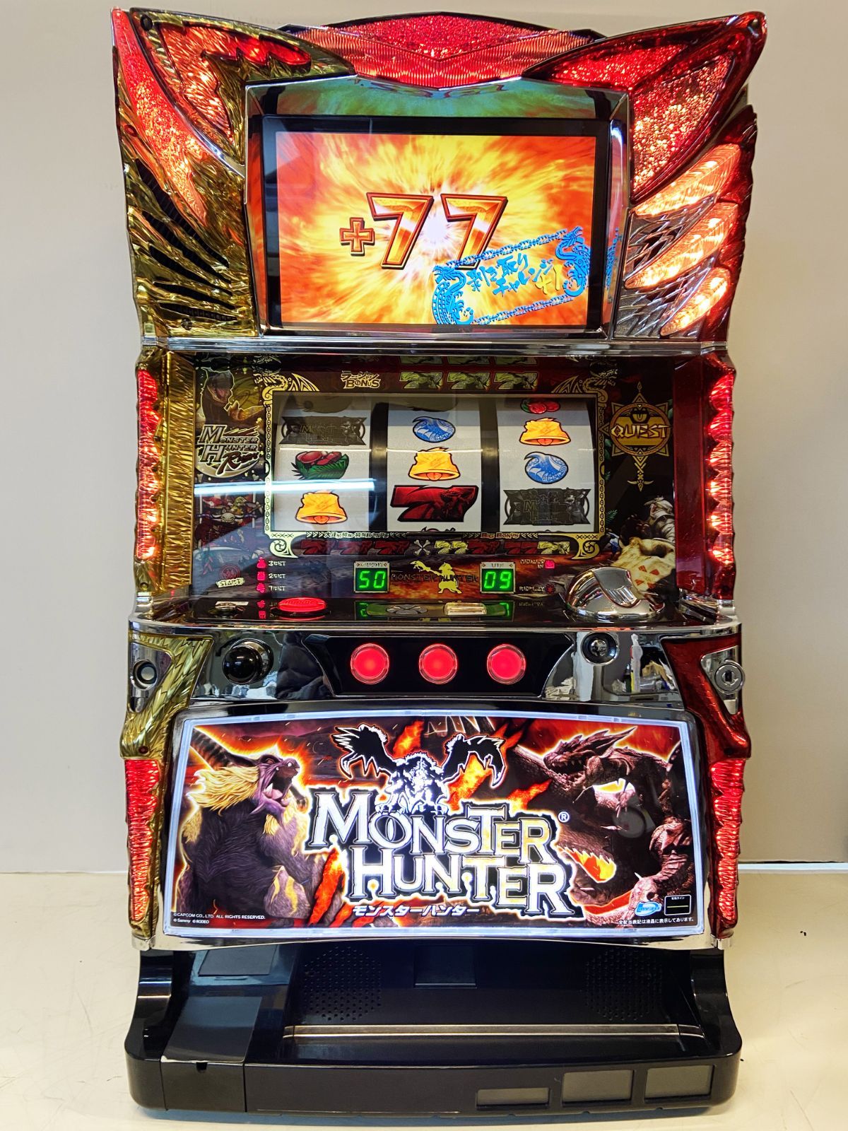 パチスロ実機 モンスターハンターライズ スマスロユニット付②