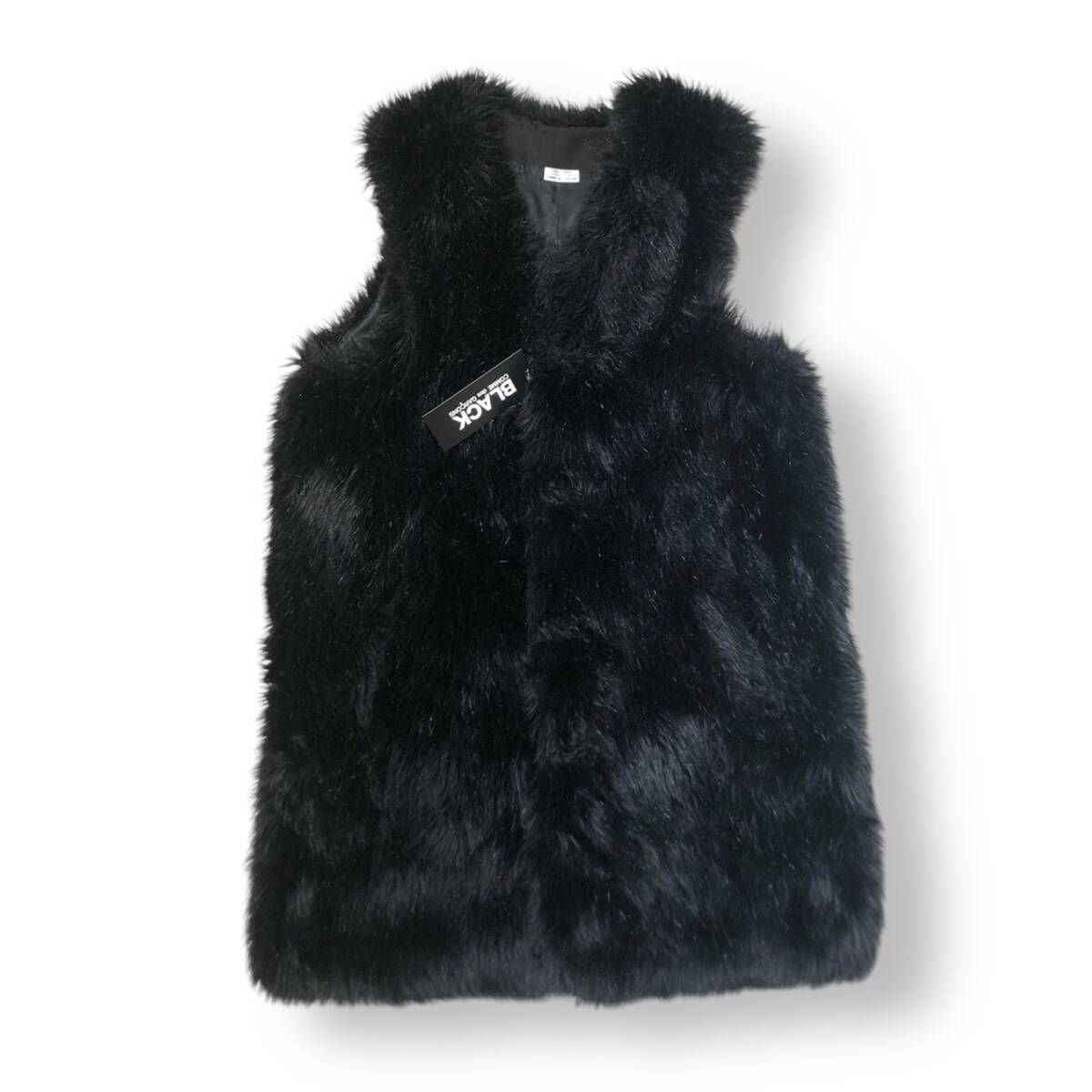 23AW BLACK COMME des GARCONS LONG FAUX FUR VEST ロングフォーファー