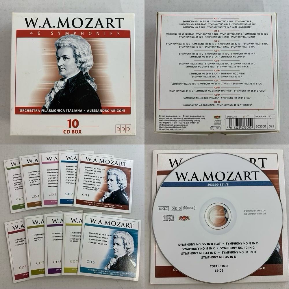 クラシックCD 6個まとめ売り モーツァルト交響曲全集 10枚組CD 全46