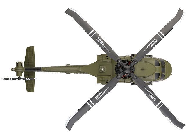 新品 HiTEC 2.4GHz 5CH ヘリコプター K170 UH-60L Black hawk ブラック