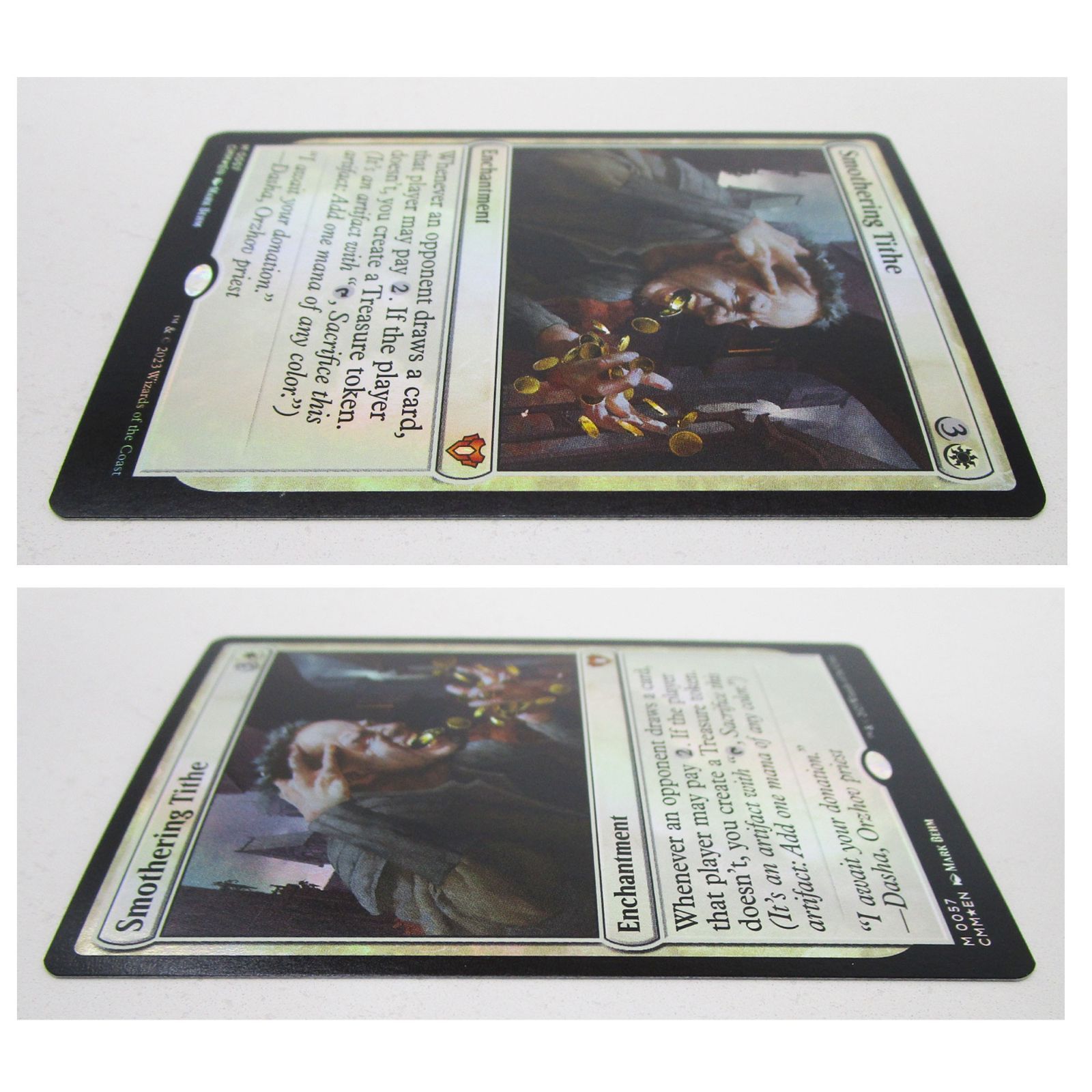 MTG 息詰まる徴税 Smothering Tithe CMM 英語版 Foil プレイ用 - メルカリ