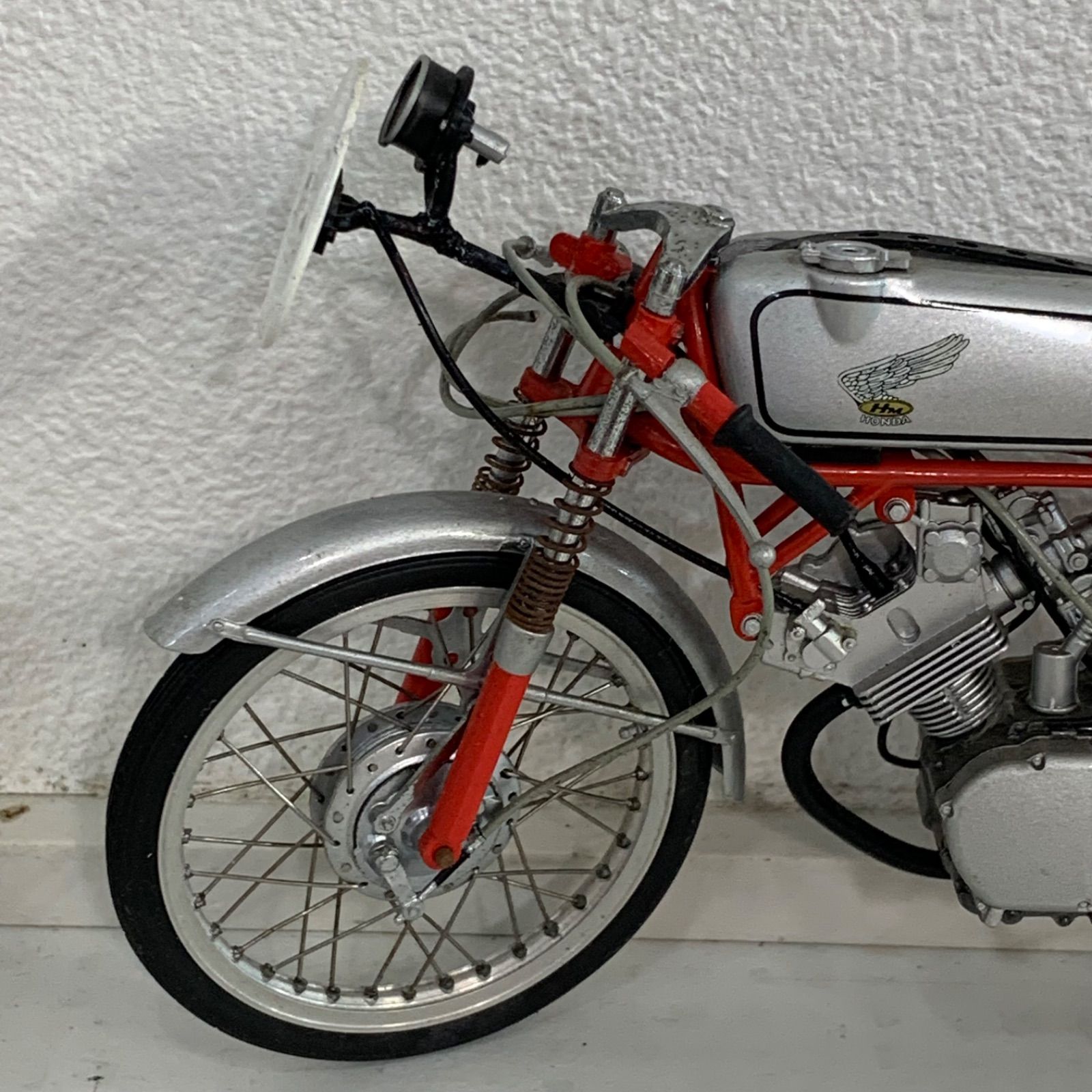 絶版・未展示＞EBBRO エブロ 1/10 Honda CR110 CUB RACING 1962 (RED