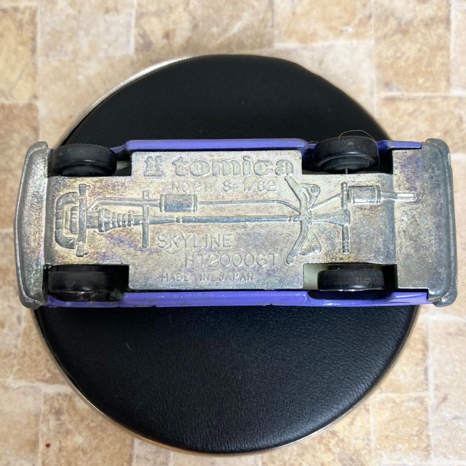 トミカ 日本製 No.21 日産 スカイライン H-T 2000GT 紫 パープル 1D