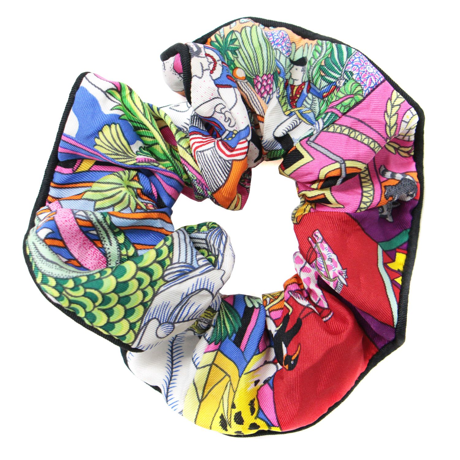 HERMES エルメス シュシュ ヘアアクセサリー ヘアゴム マルチカラー