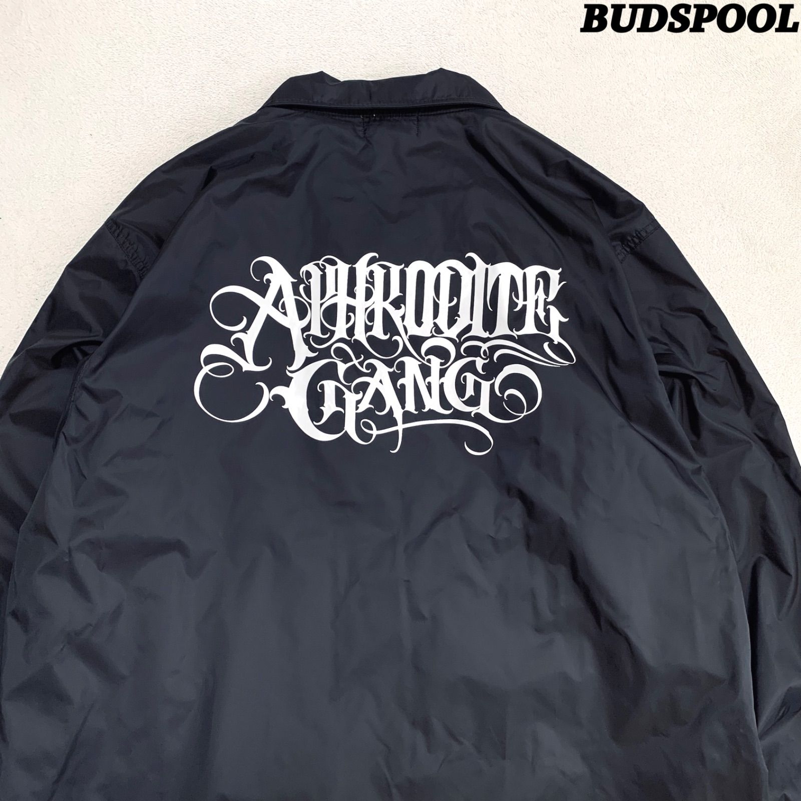 BUDSPOOL LOGO COACH JACKET コーチジャケット ナイロンジャケット 舐