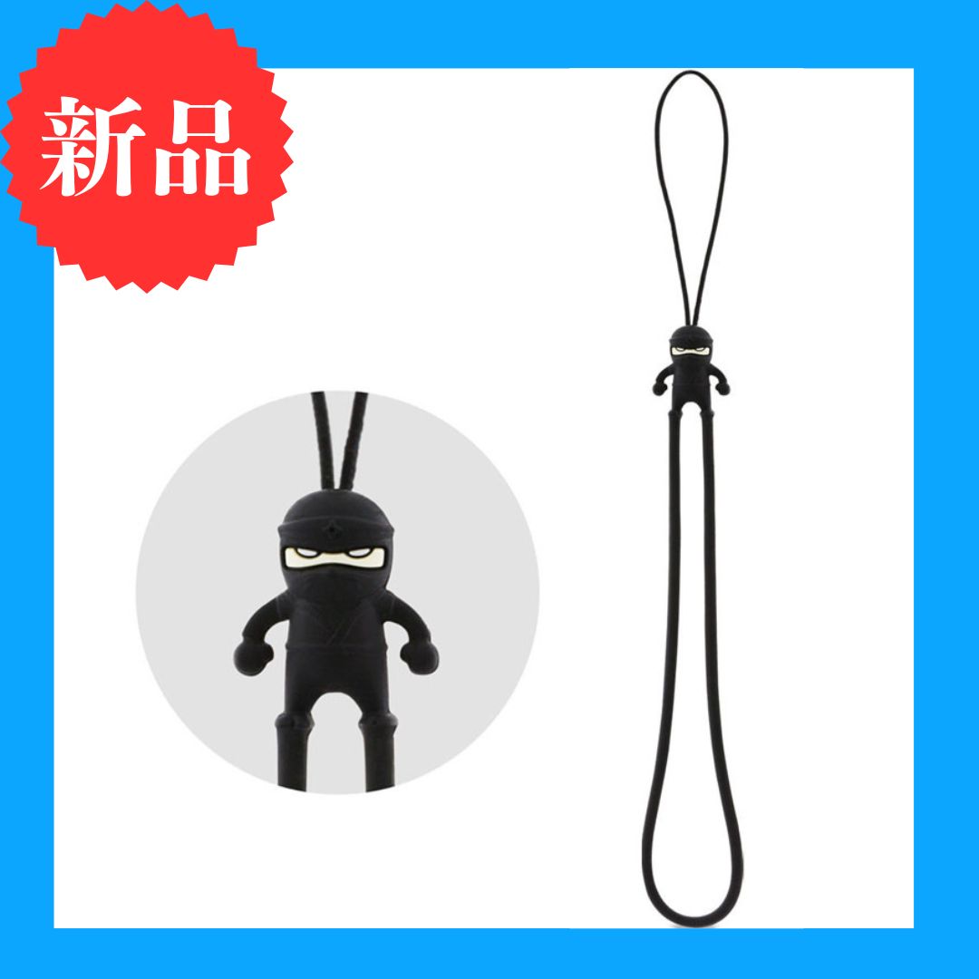 L0003【新品】Bone collection strap 忍者 Ninja 黒 ブラック ボーン