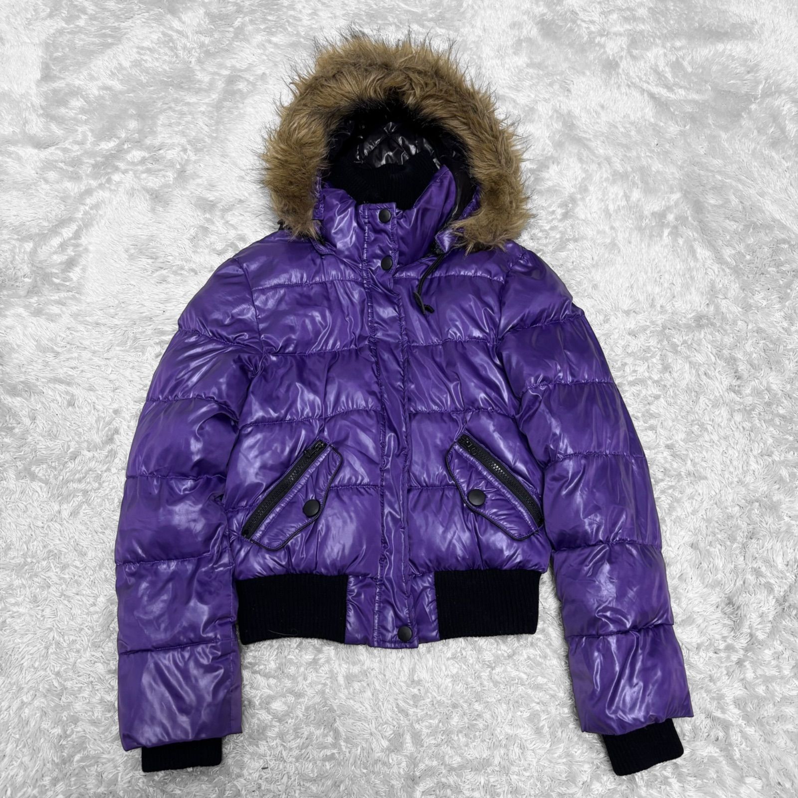 y2k 00s 90s ファーダウンジャケット 平成ギャル ギャル男 ダウン