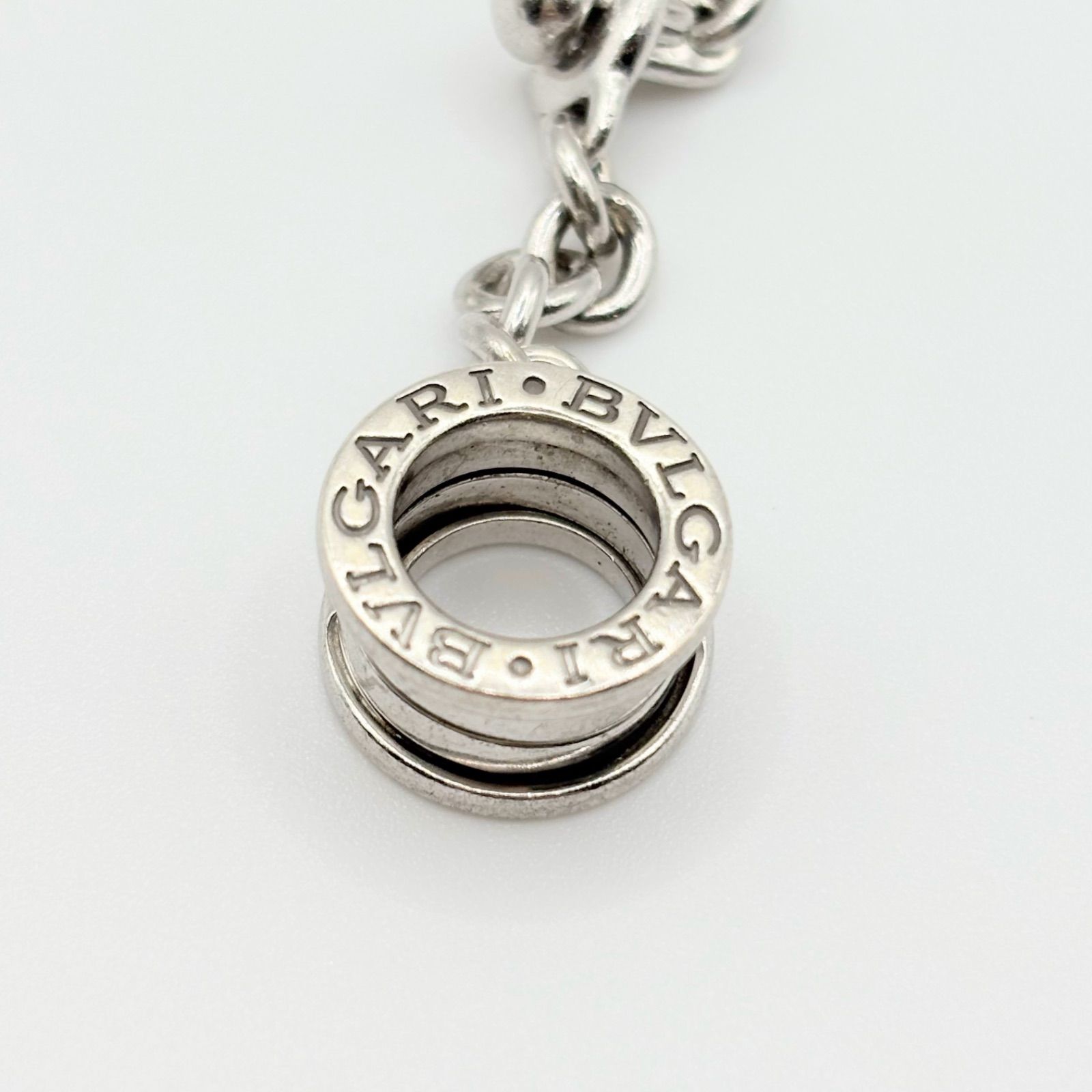 BVLGARI ブルガリ ビーゼロワン キーチェーン バッグチャーム シルバー