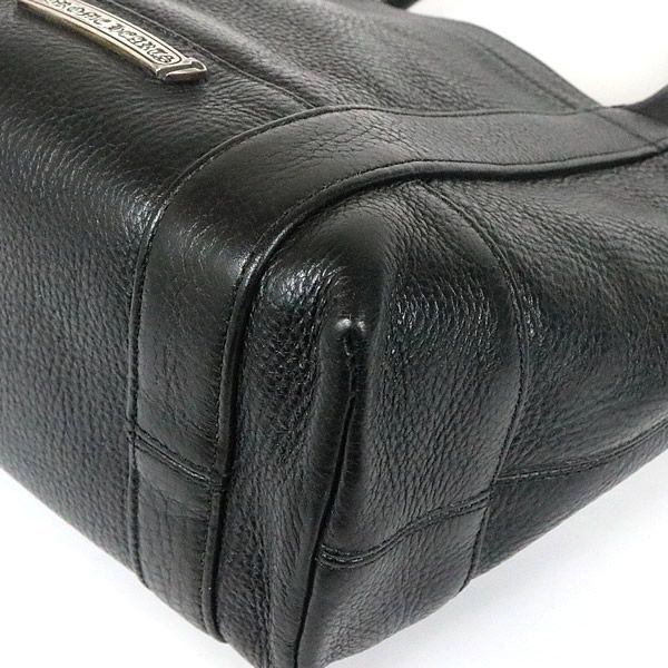 銀座店 クロムハーツ インボイス付き ミニトート バッグ レザー 黒